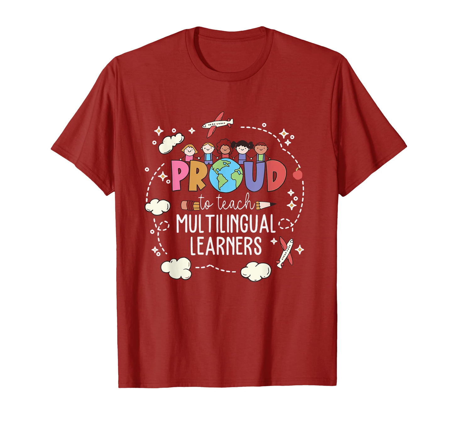 Proud To Teach Multilingual Learner ESL English Teacher T-Shirt