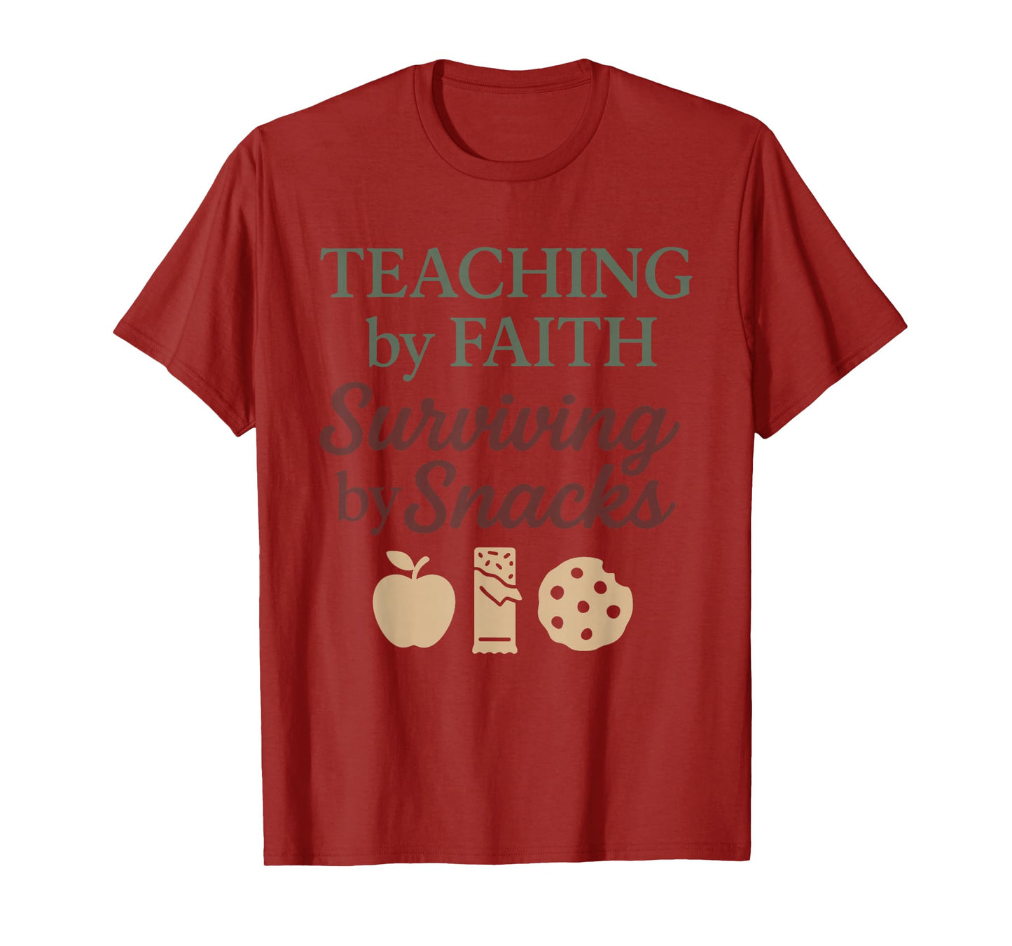 Christian Homeschool Mom Exhausted Chaos Faith Humor T-Shirt