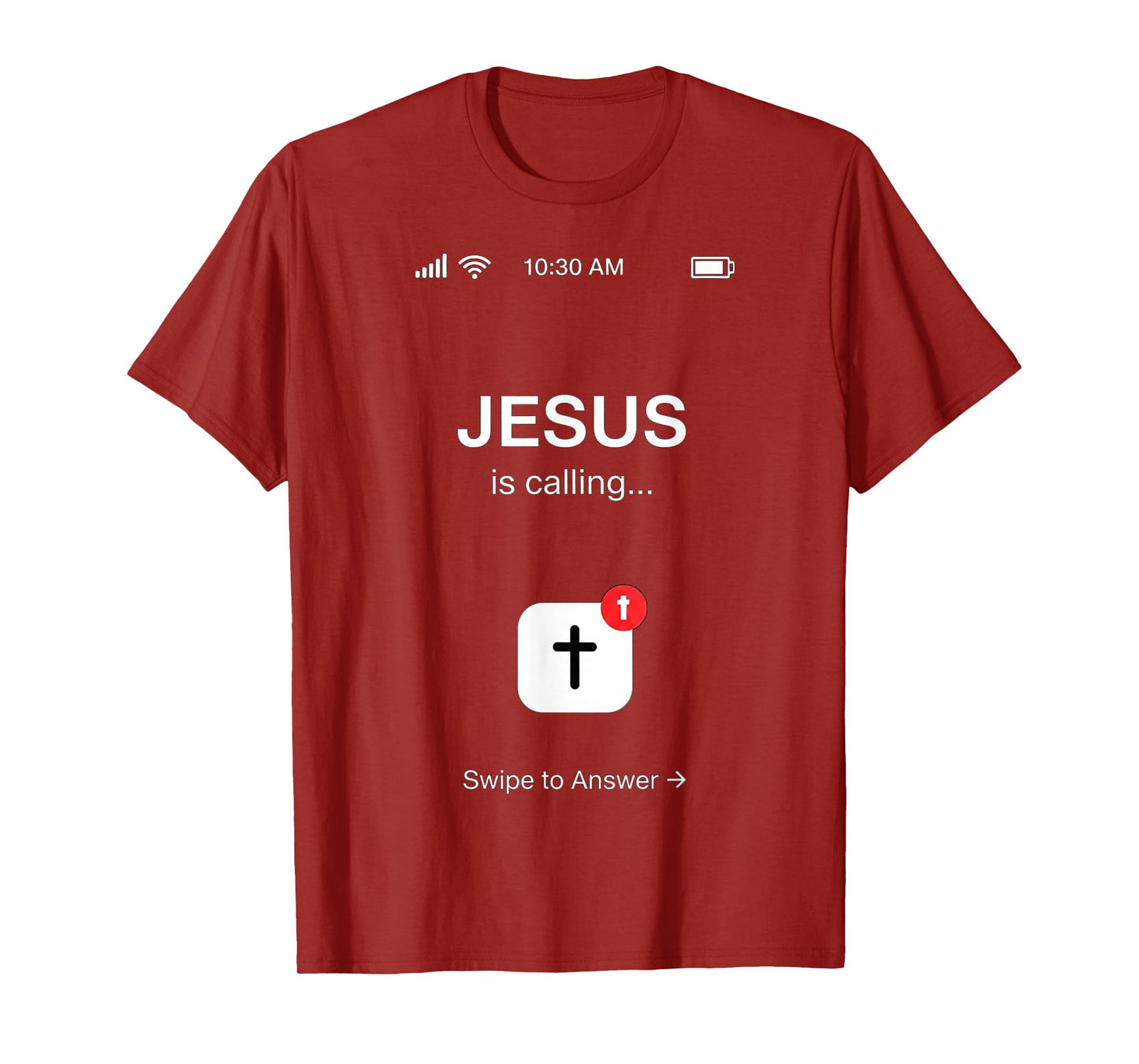 Funny Jesus is Calling Christian Religious Humor Graphic T-Shirt