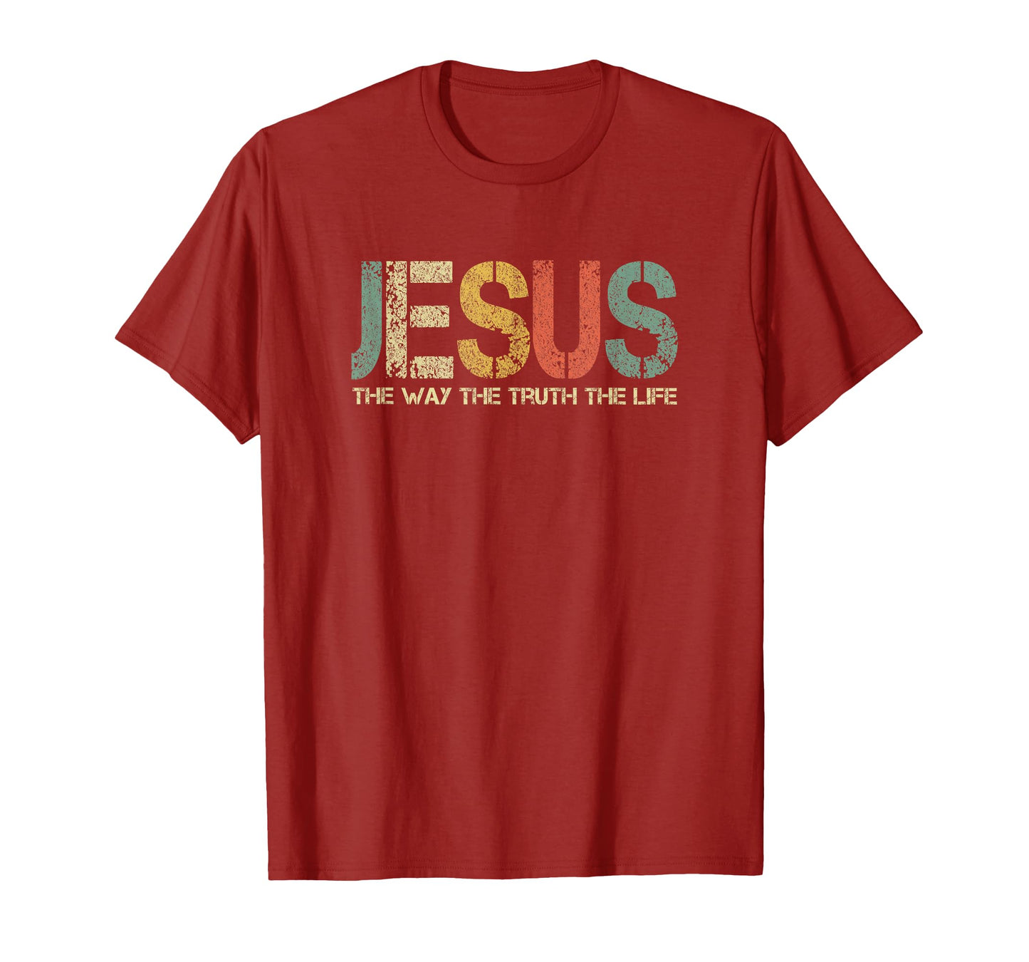 Christian Jesus The Way Truth Life God Fun Church Worshiping T-Shirt