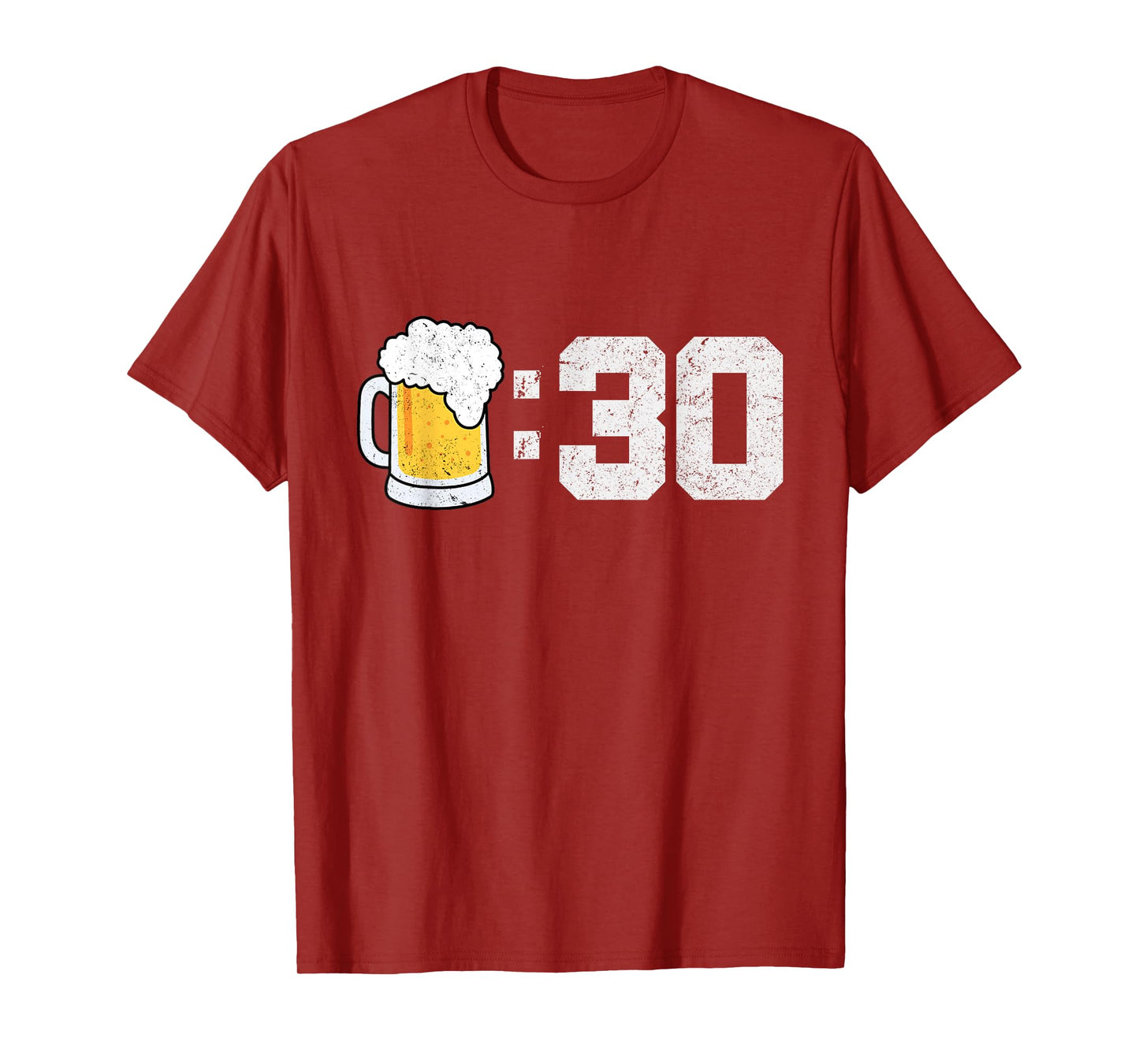 Beer 30 Distressed Cool Retro Funny Meme for Beer Drinkers T-Shirt