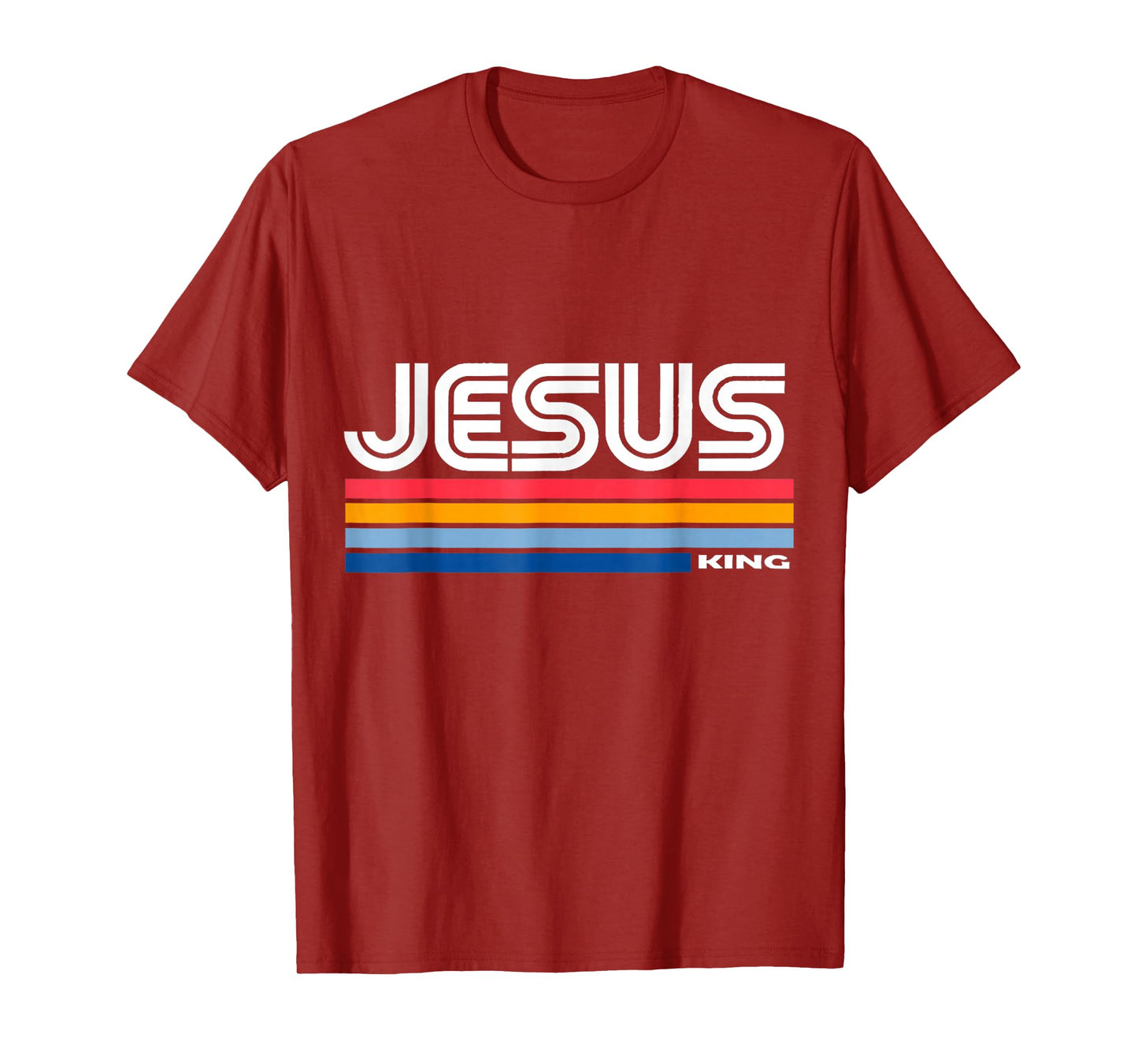 Jesus King Retro Vintage Design T-Shirt