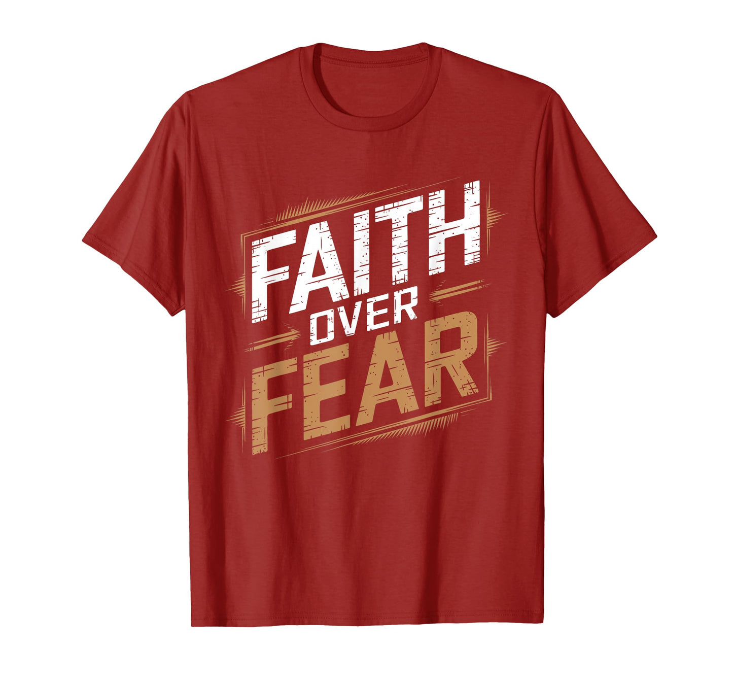 Faith Over Fear Cool Christian Inspirational Graffiti T-Shirt