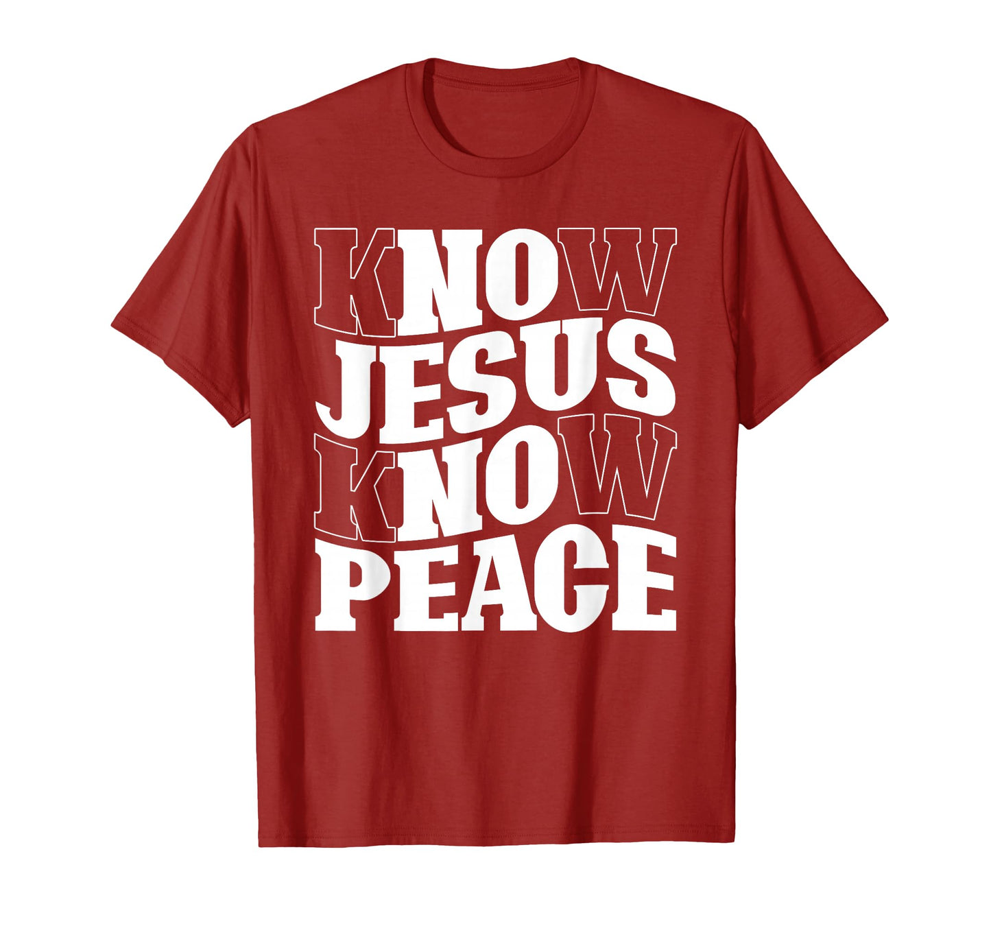Know Jesus Know Peace Religion God Church Christian T-Shirt