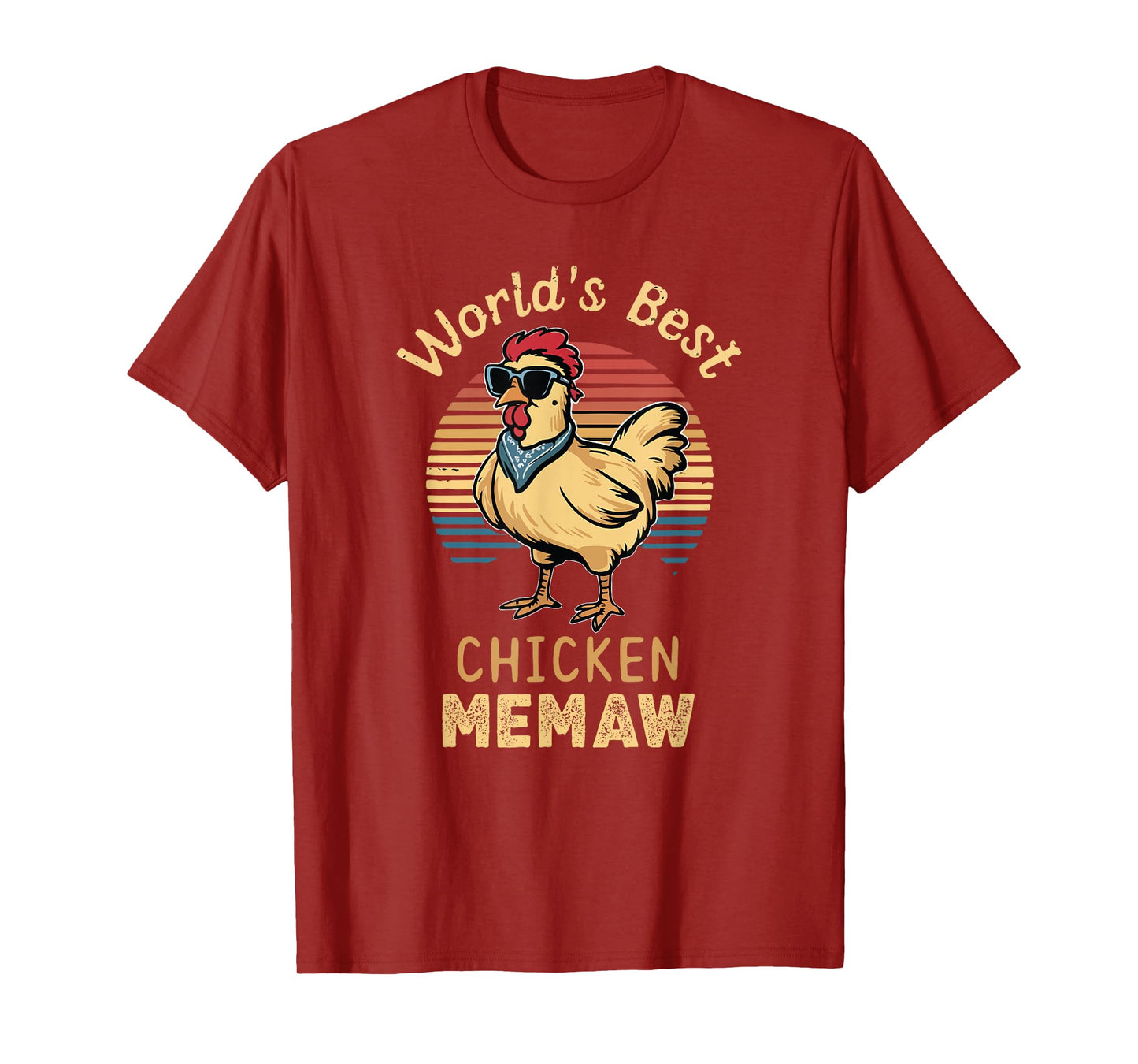 World's Best Chicken Memaw Hen Farmer Lover T-Shirt