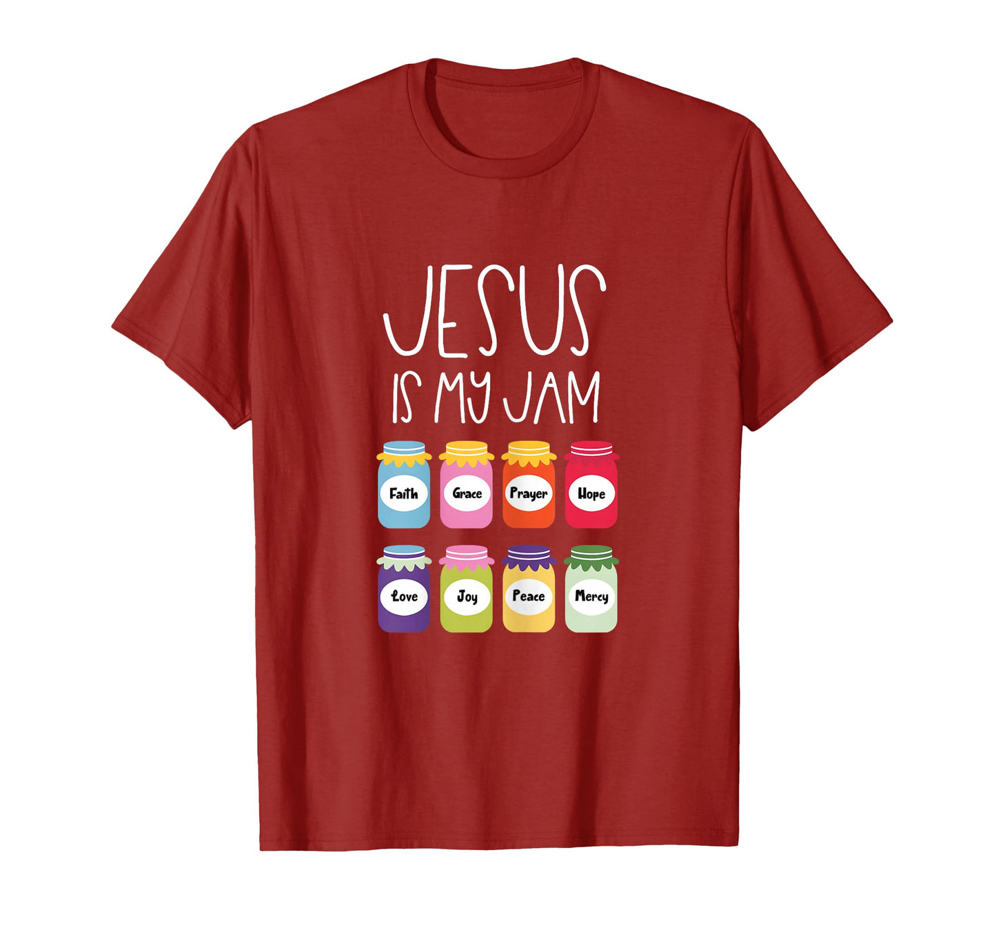 Jesus is My Jam Christian Women’s Shirt - Faith Cross Bible T-Shirt