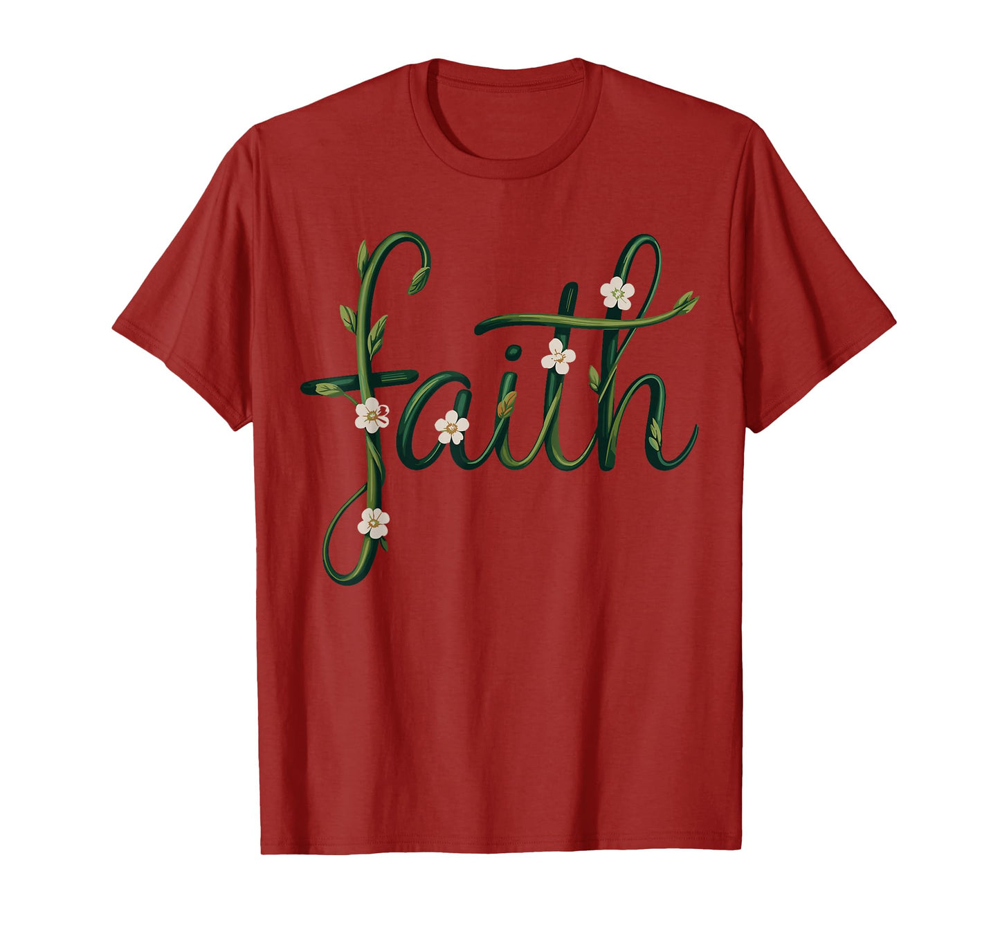 Faith Daisy Flower Christian T-Shirt
