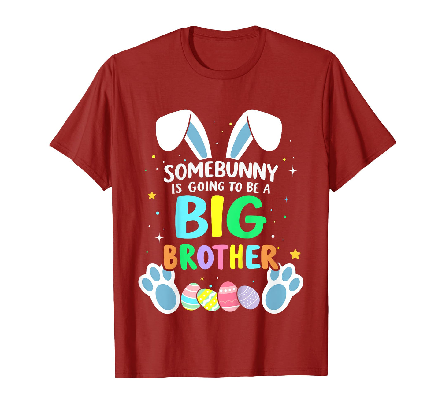 Kids Somebunny is going to be a big brother for easter baby T-Shirt