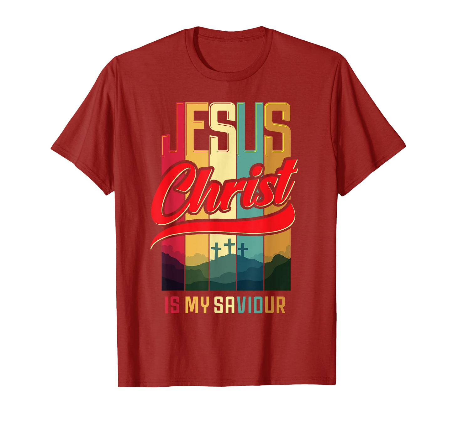 WORTHY WEAR Christian Design Jesus Christ Is My Saviour and King T-Shirt - Black - Small - Unisex-Adults - Short Sleeve - Classic Fit - Cotton, Polyester