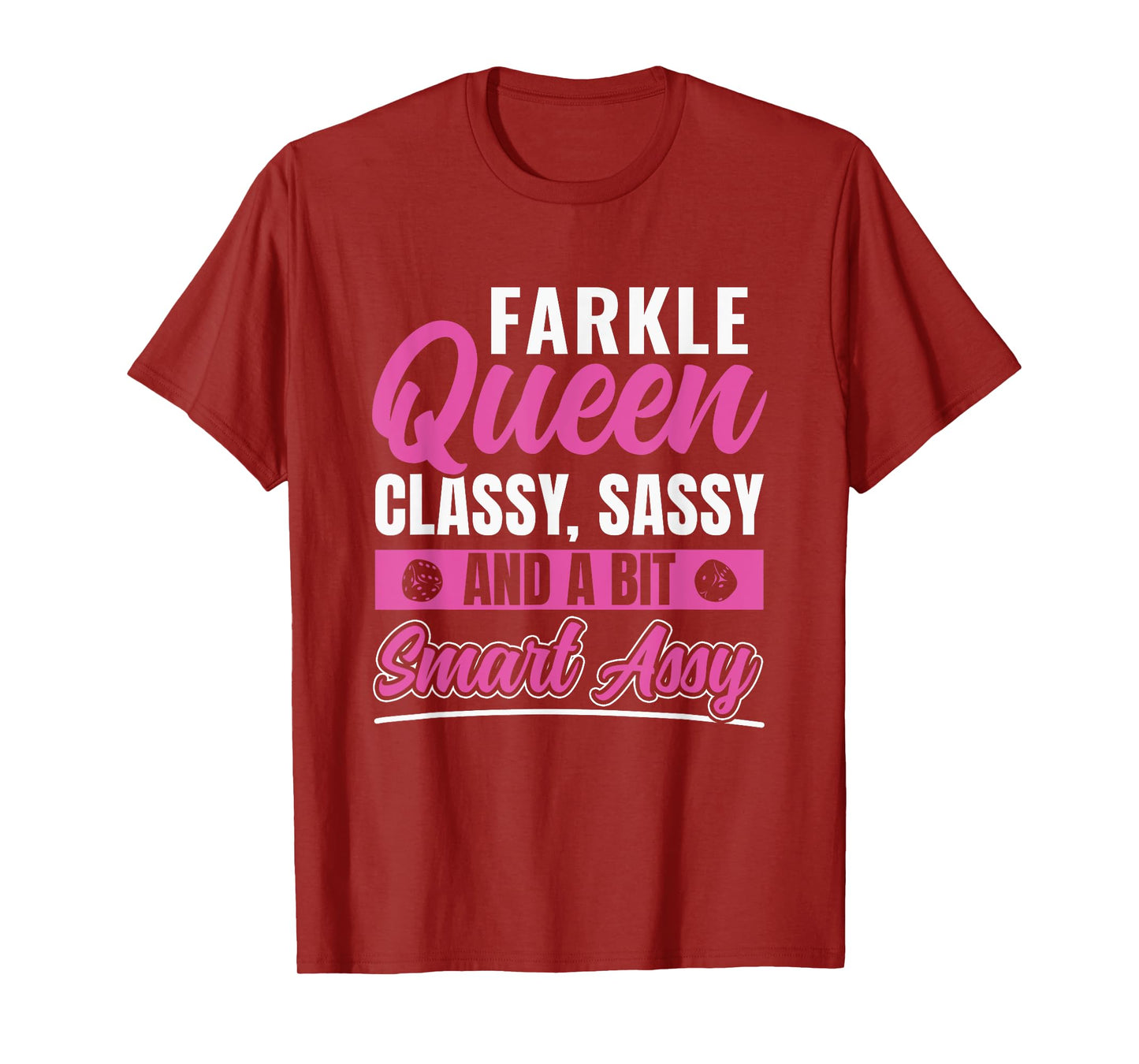 Farkle Game Funny Farkle Player Designs Women's Black Farkle Queen Farkle Dice Game T-Shirt