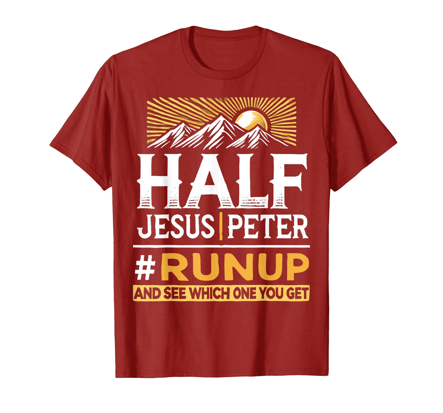 Mixed Half Jesus and Half Peter Christians T-Shirt