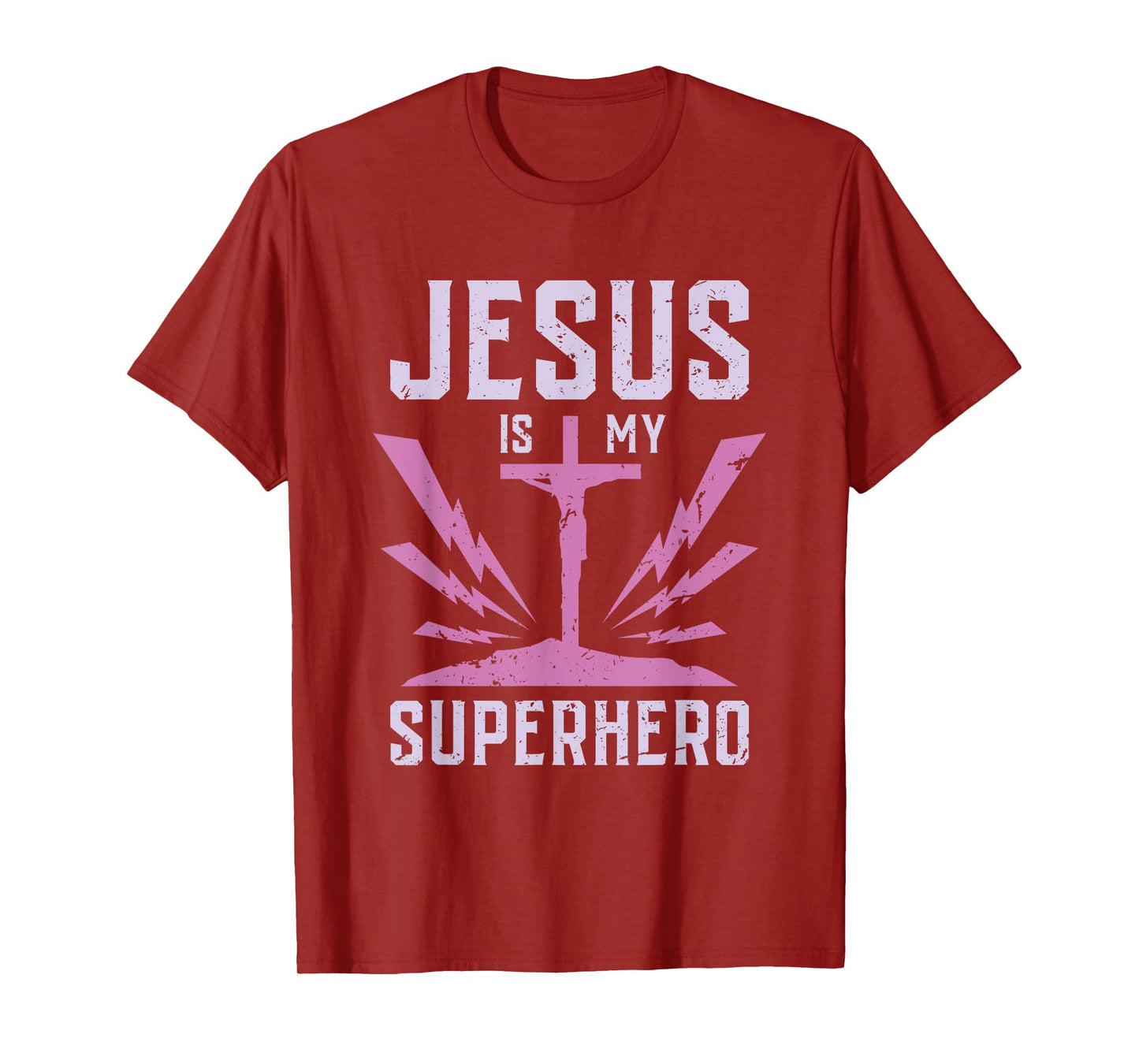 JESUS is my SUPERHERO Funny Jesus Tshirt T-Shirt