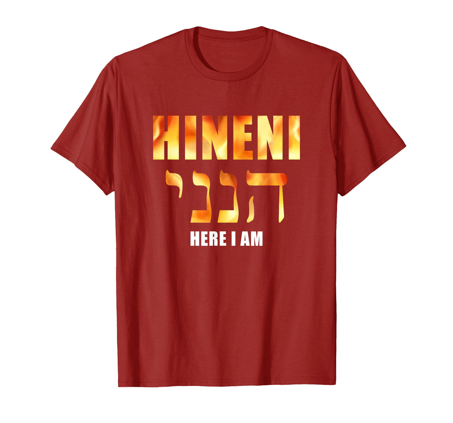 HINENI Here I Am – Hebrew Christian Faith Biblical T-Shirt