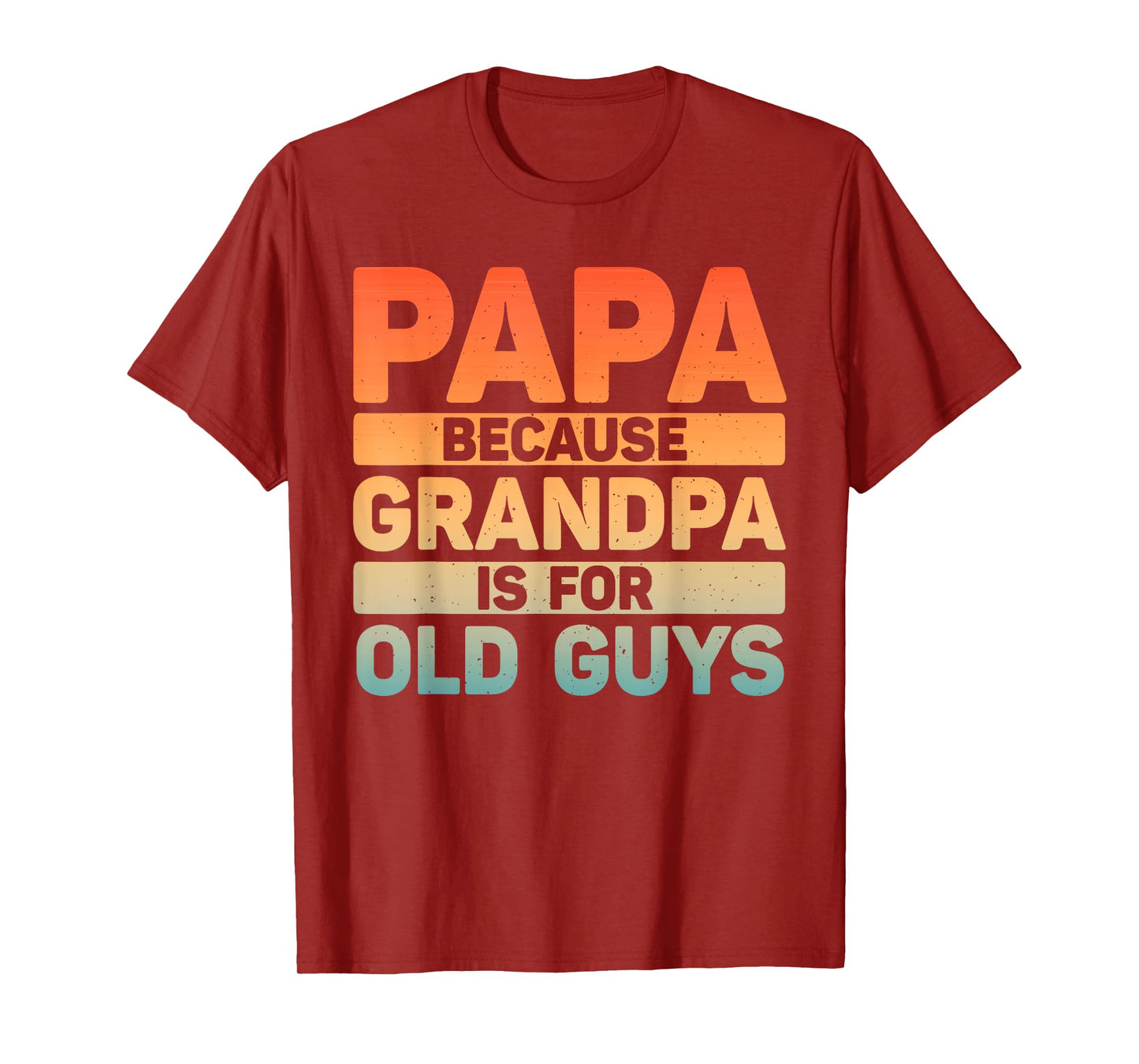 Papa Art For Grandpa Men From Grandkids Father's Day Papa T-Shirt