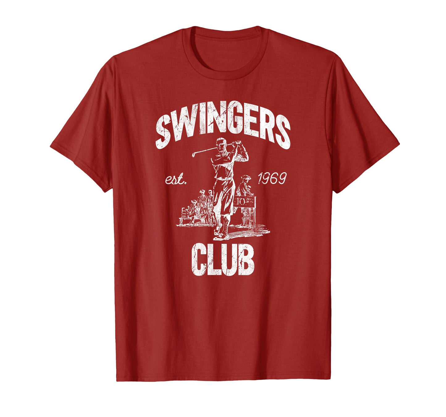 Swingers Club golf clubs funny golf Sarcastic Golfing men T-Shirt