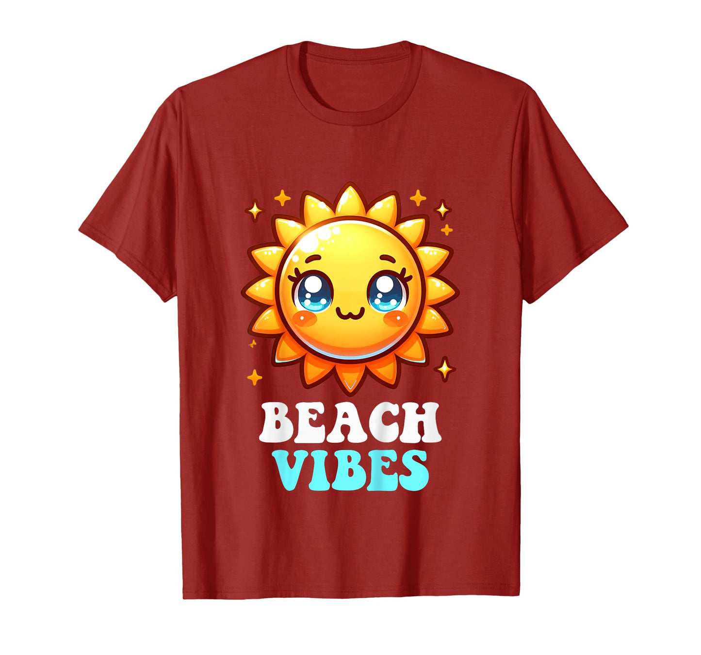 Beach Vibes Cute Kawaii Sun Sunshine Summer Toddler Girls T-Shirt
