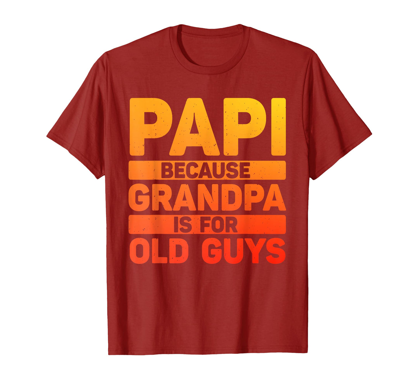 Papi Design For Grandpa From Grandkids Father's Day Papi T-Shirt