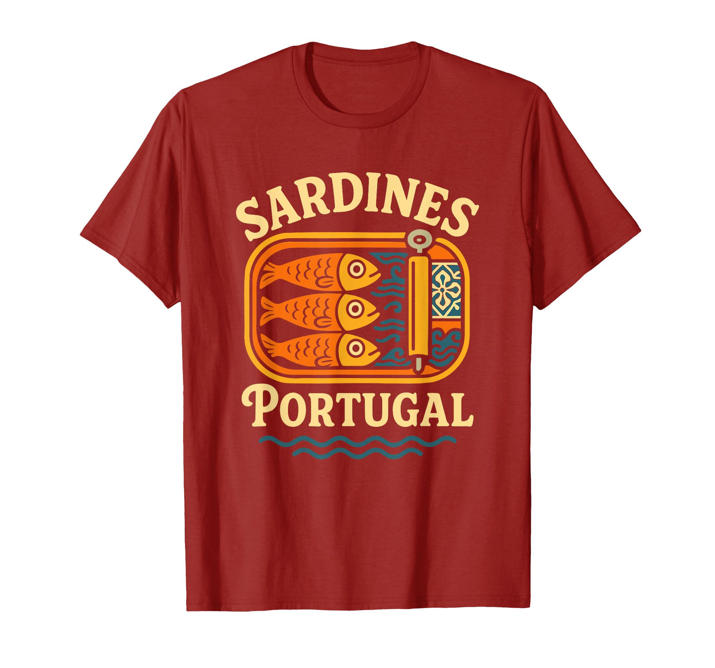 Sardines Tinned Fish Retro Vintage Tin Fish T-Shirt