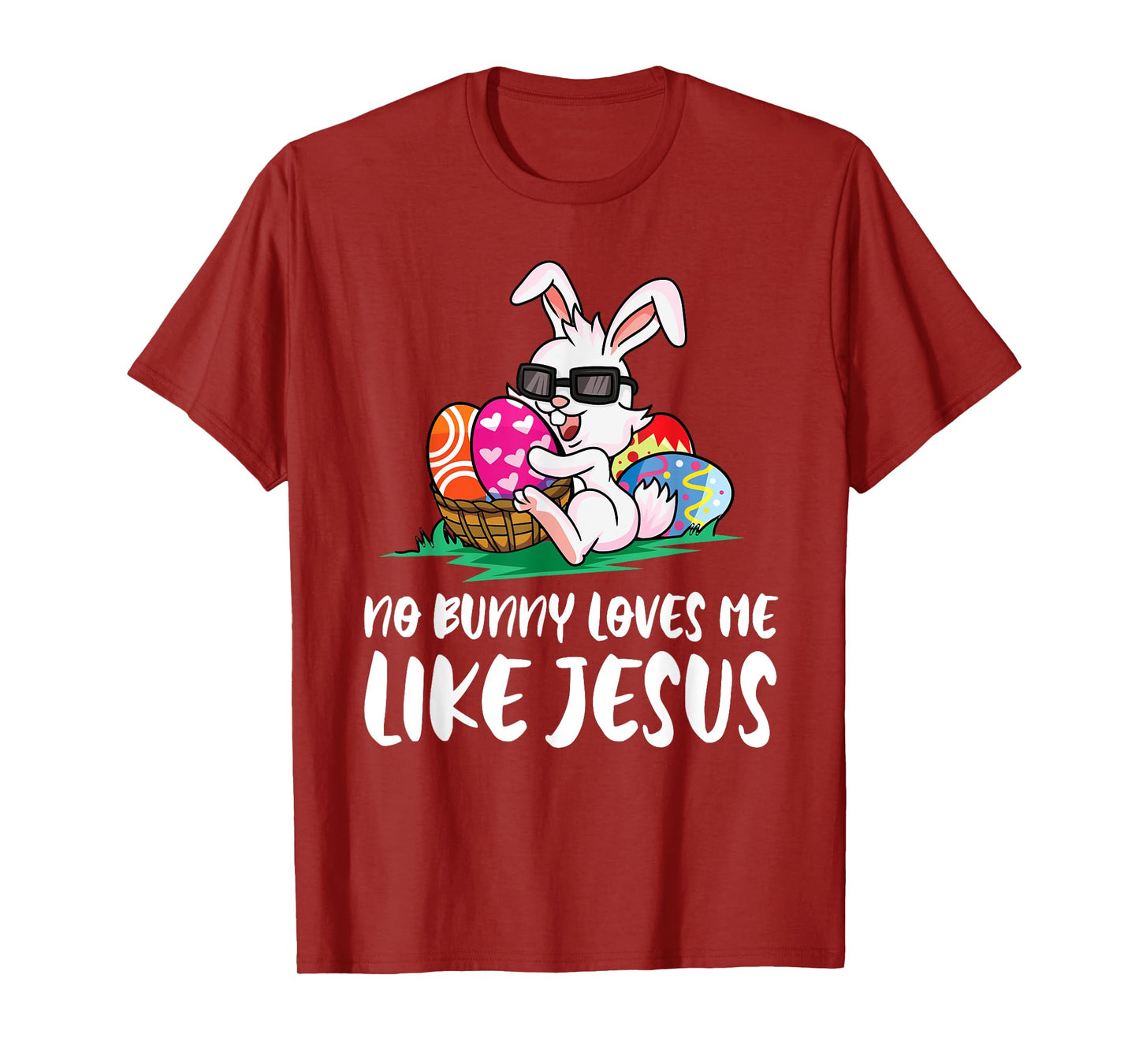 No Bunny Loves Me Like Jesus Easter Egg Bunny Cute T-Shirt