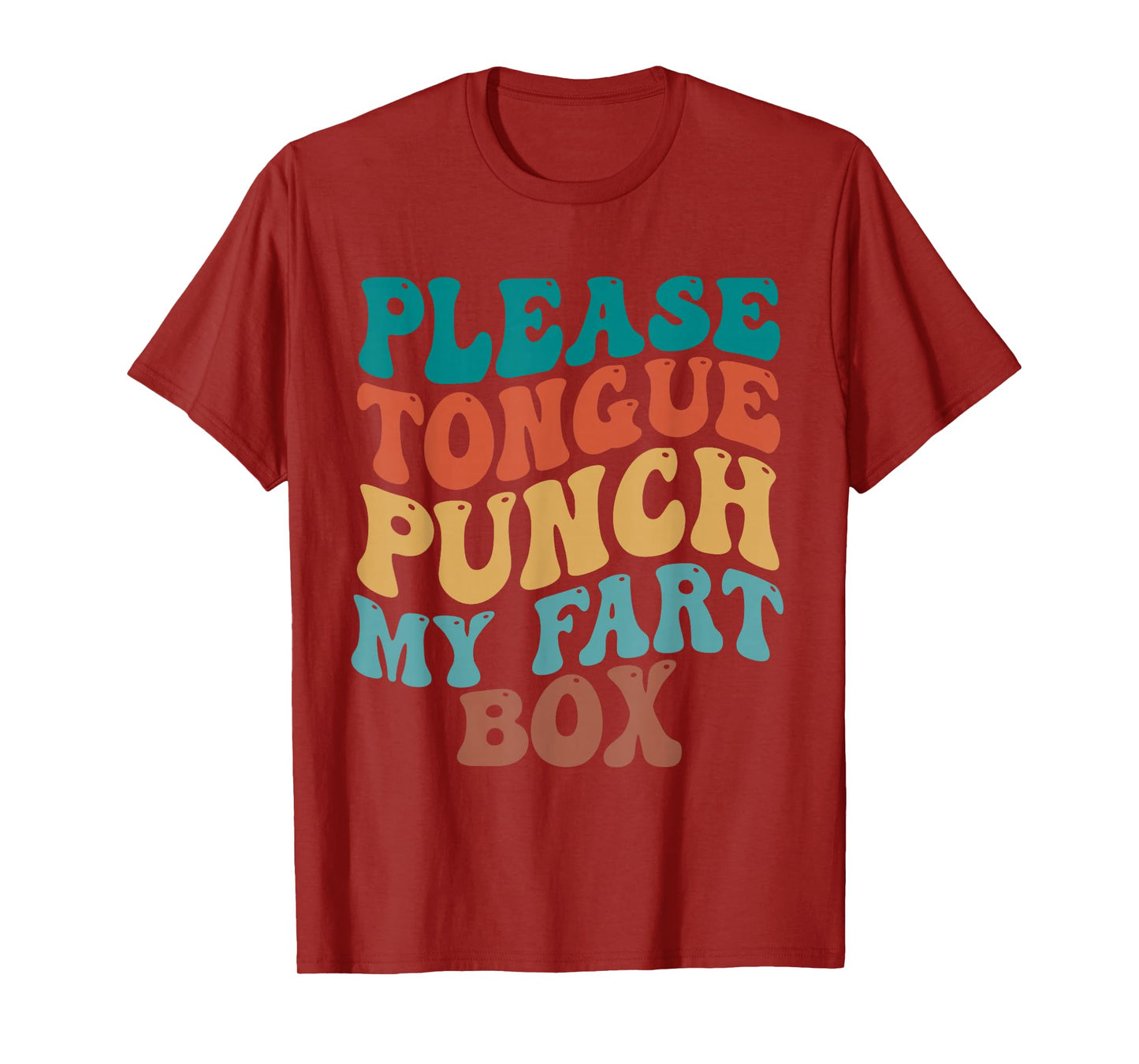Please Tongue Punch My Fart Box Funny Inappropriate Adults T-Shirt