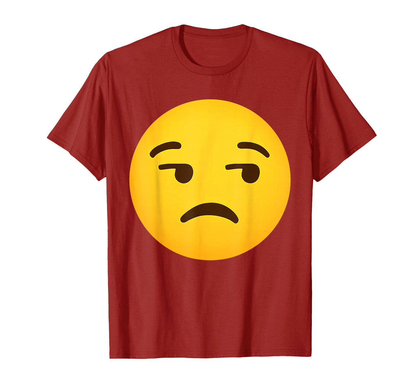 Funny Emoticon Unamused Face Dissatisfied Side-Eye Meh T-Shirt