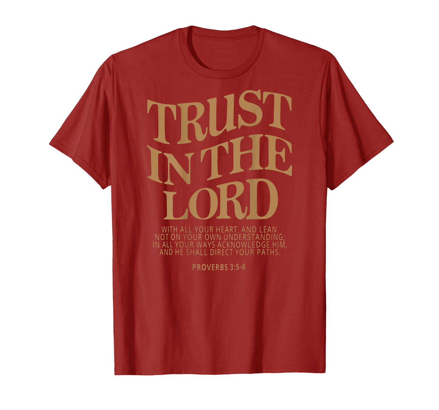 Trust In The Lord Christian Religious Faith Jesus Women's Christian T-Shirt