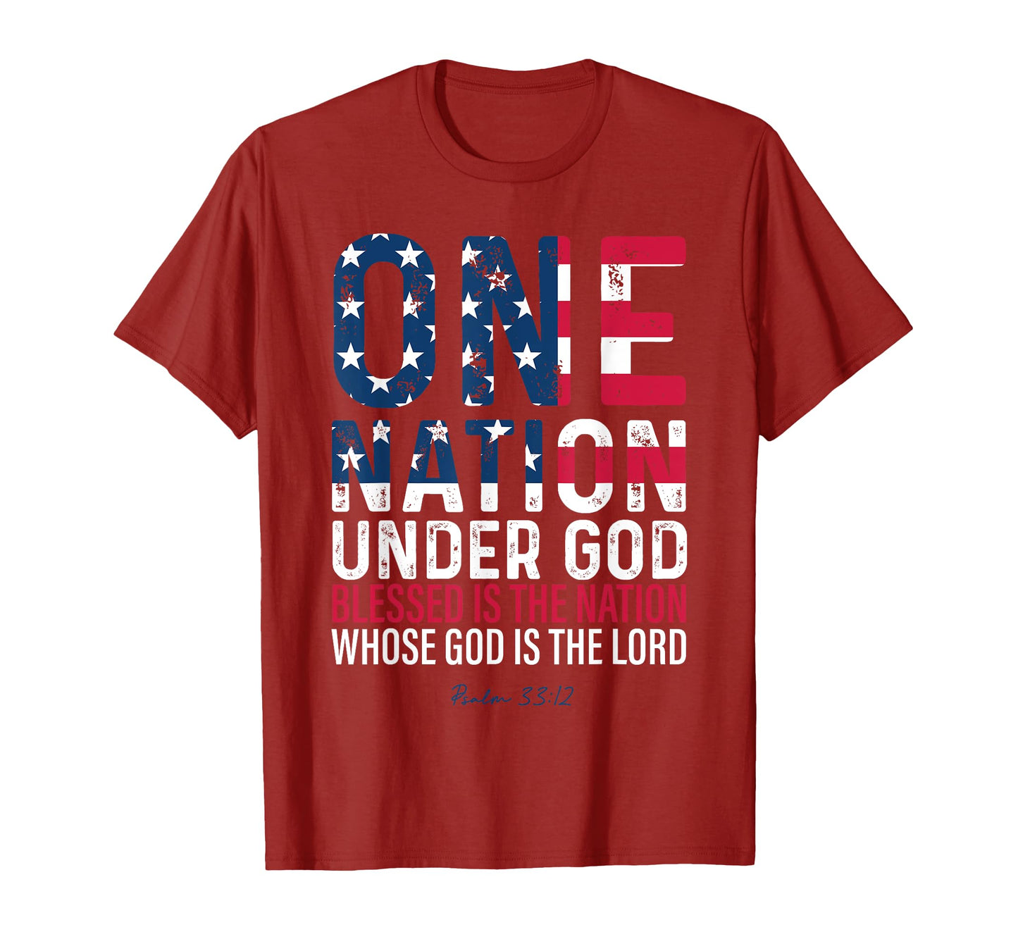 One Nation Under God Blessed Is The Nation Whose God Vintage T-Shirt
