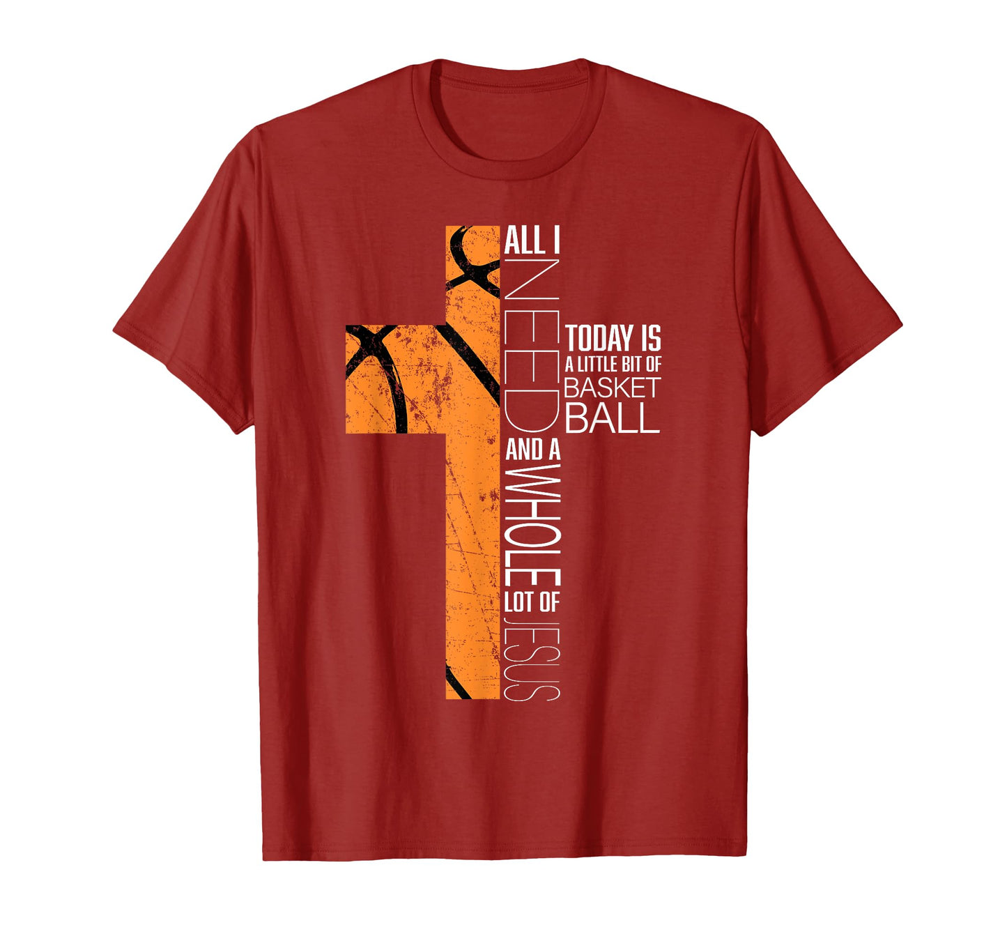 Basketball Christian Gifts Funny Sayings Religious Kids Him T-Shirt
