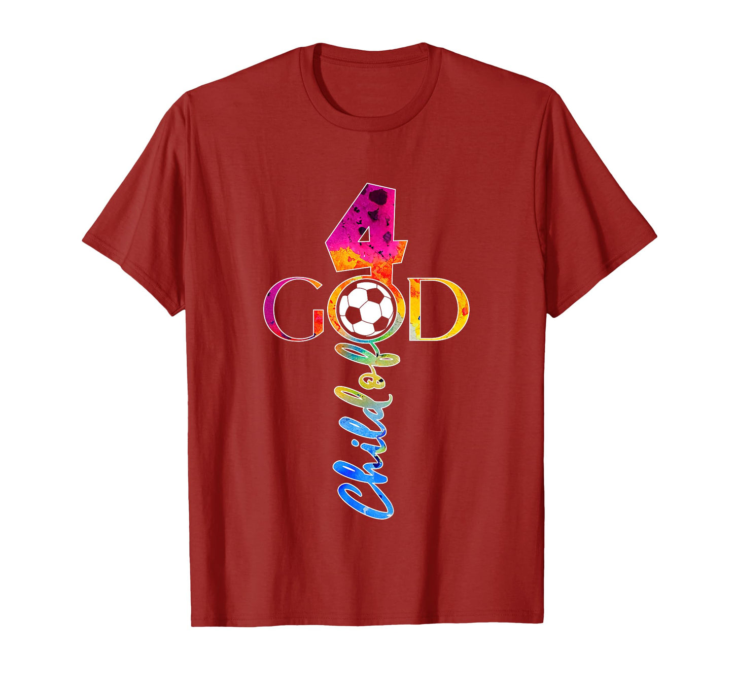 JESUS 4 YEARS CHILD OF GOD SOCCER 4TH BIRTHDAY T-Shirt