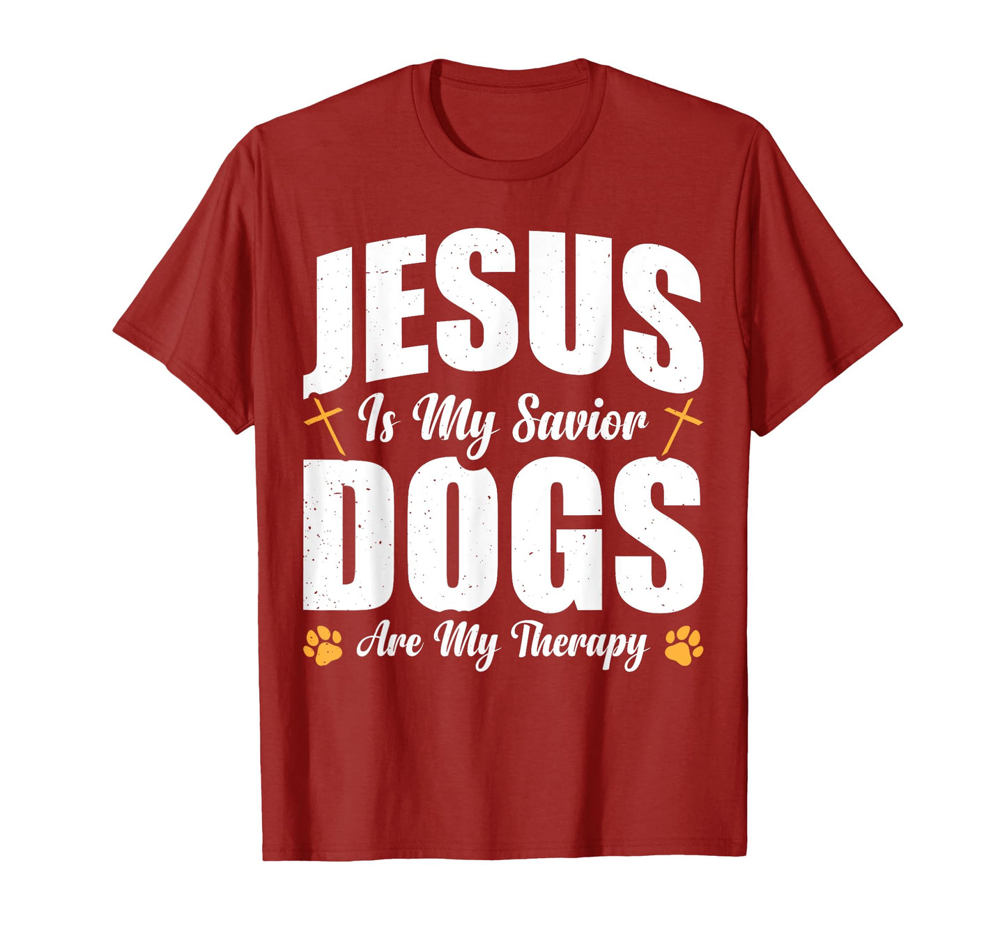 Jesus Is My Savior Dogs Are My Therapy T-Shirt