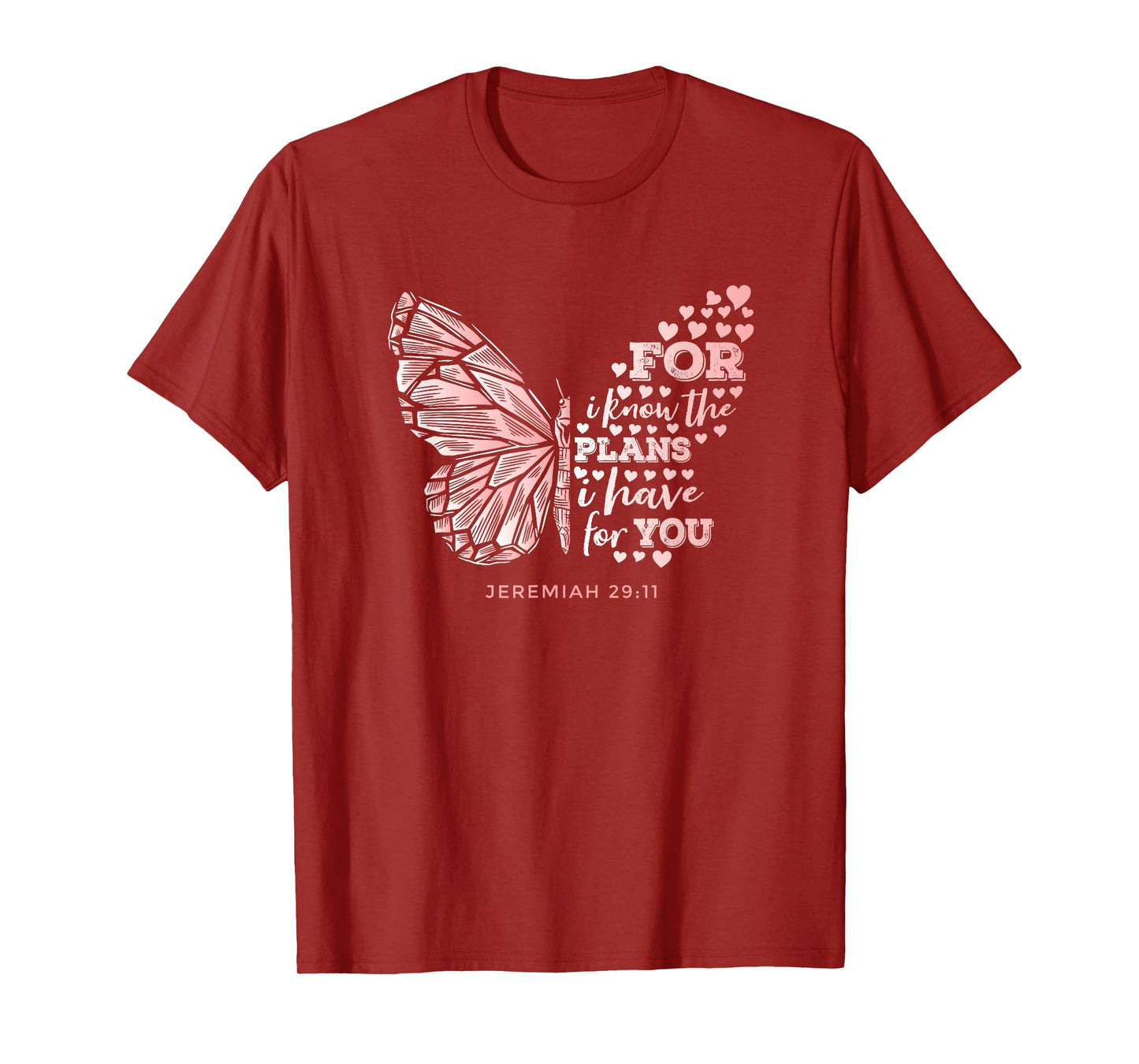 Jeremiah 29:11 Scripture Gift Faithful Christian Believer T-Shirt