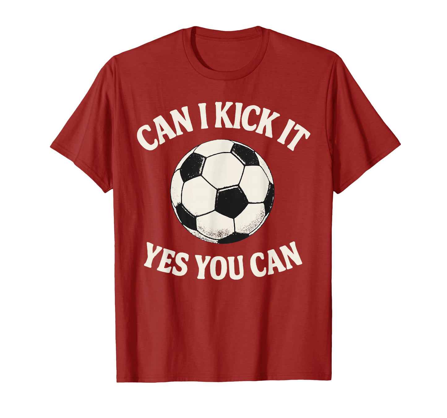 Funny Sport Can I Kick It Yes You Can Quote Retro Football T-Shirt