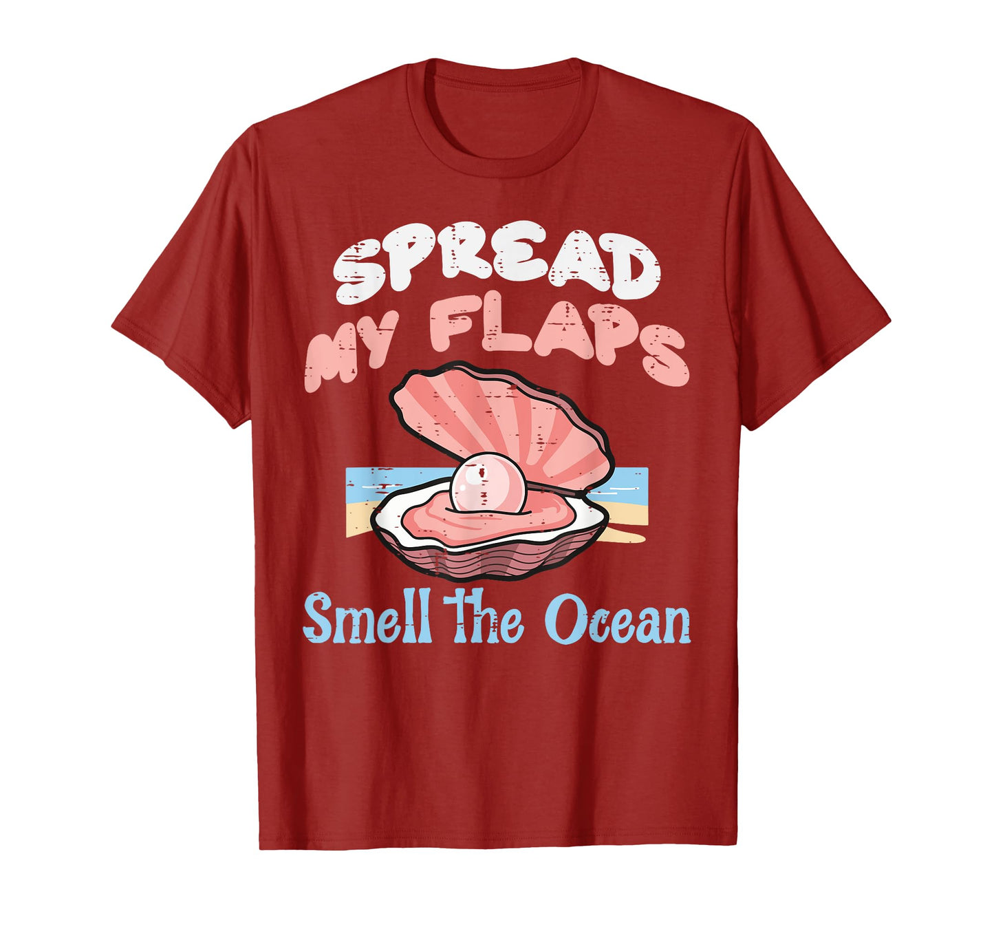 Inappropriate Clam Smell Ocean Funny Adult Humor Meme Women T-Shirt