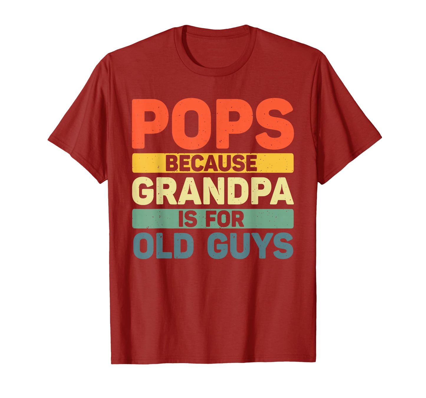 Pops Design For Grandpa From Grandkids Father's Day Pops T-Shirt