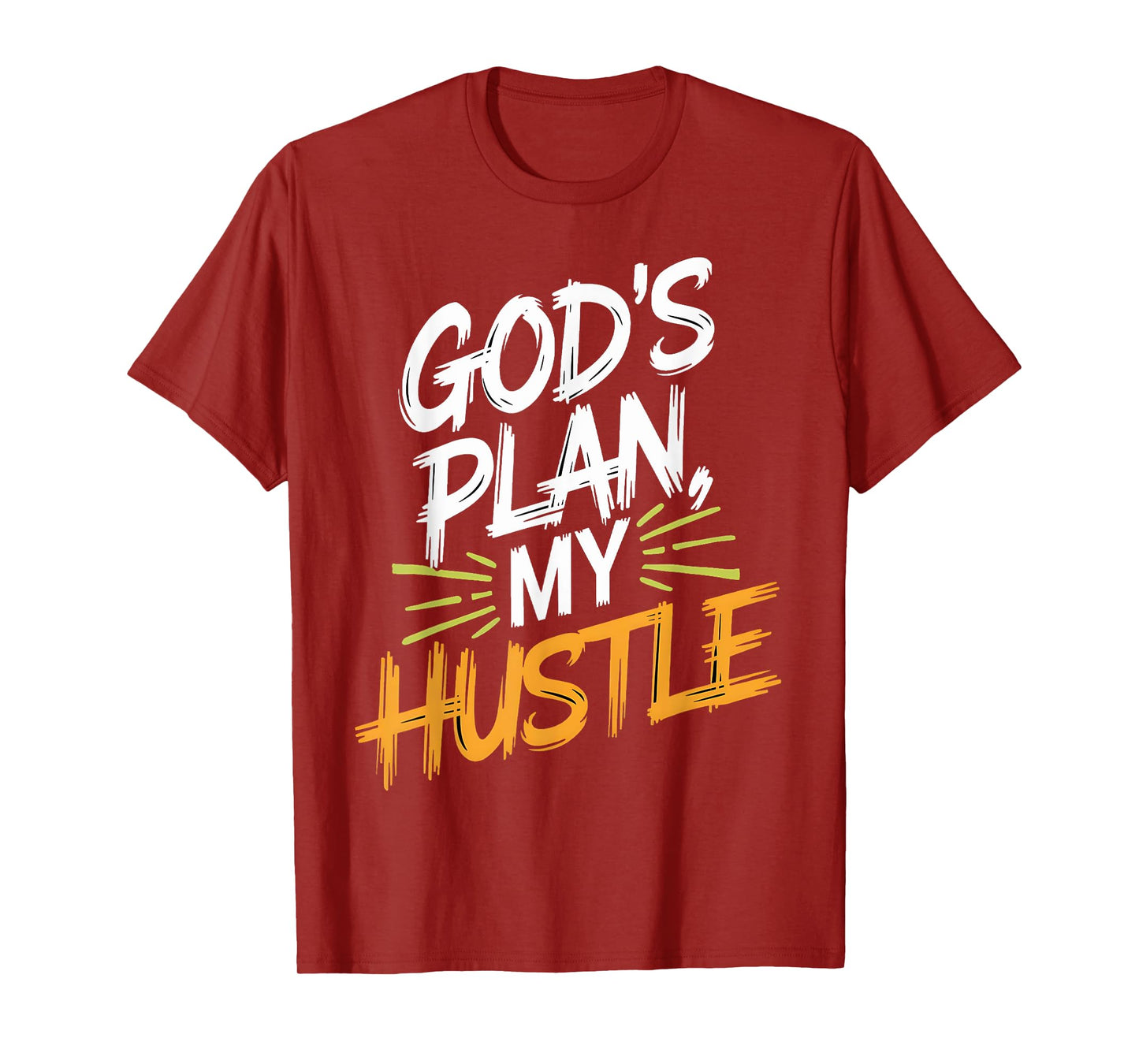 God's Plan My Hustle Entrepreneur Christian Motivation T-Shirt