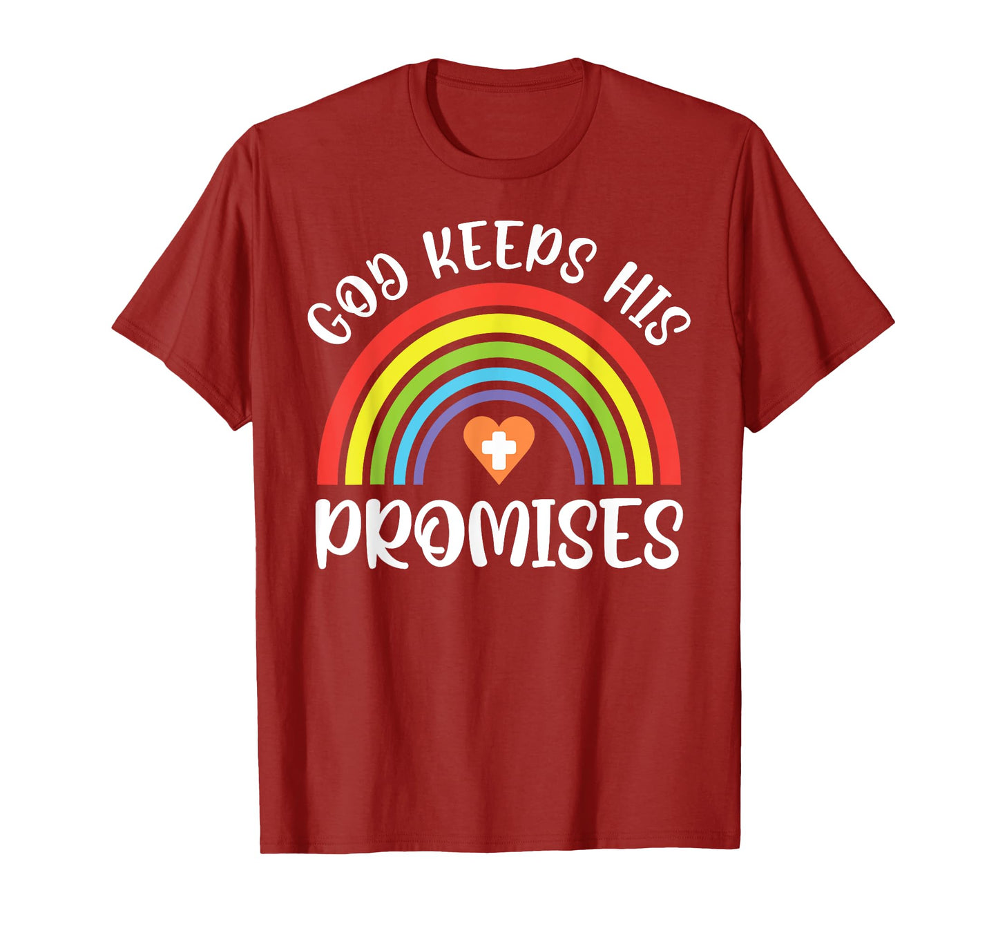 Christian Rainbow God Keeps His Promises Bible Noah T-Shirt