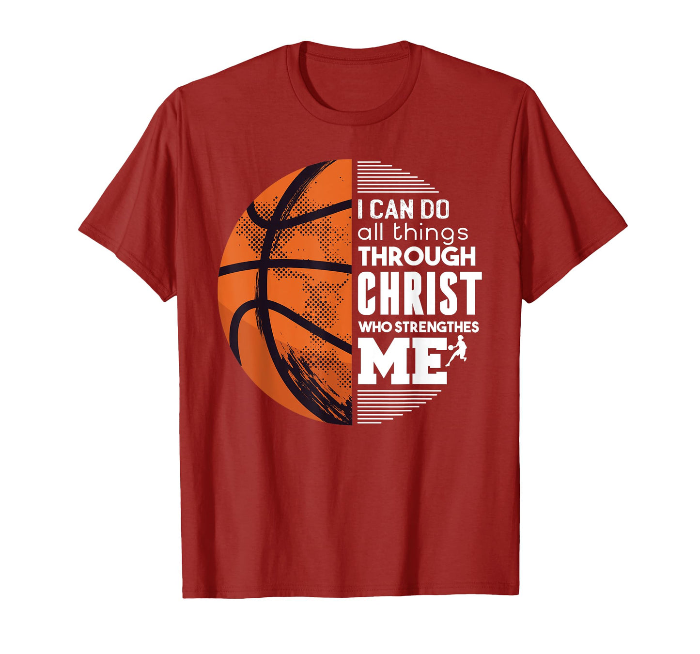 Christian Basketball I Can Do All Things Philippians Gift T-Shirt