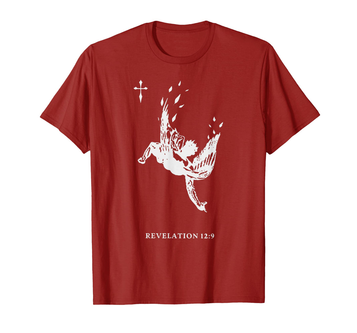 Revelations 12:9 - Fallen Angel Satan Biblical Art T-Shirt