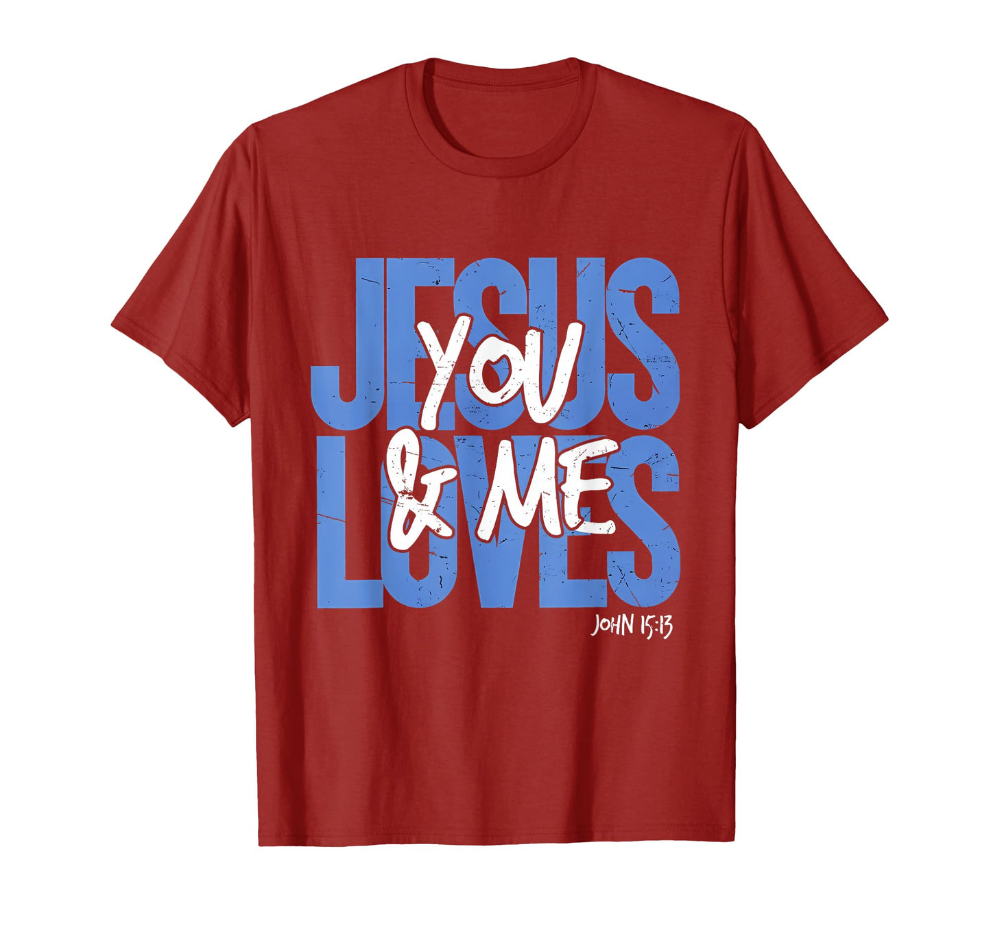 Groovy Jesus Loves You And Me Vintage Retro Christian Gift T-Shirt