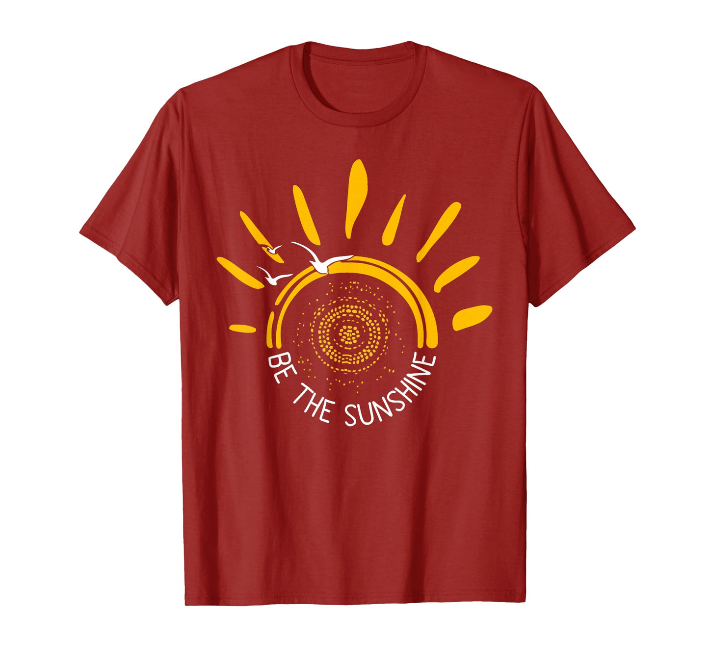 Be the Sunshine Positive Boho Retro Sun Design T-Shirt