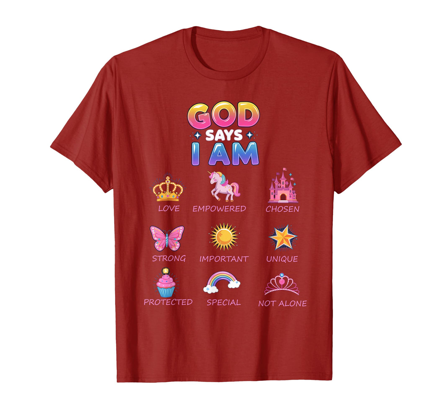 God Say I Am Princess Cute Jesus Teen Girl Toddler T-Shirt