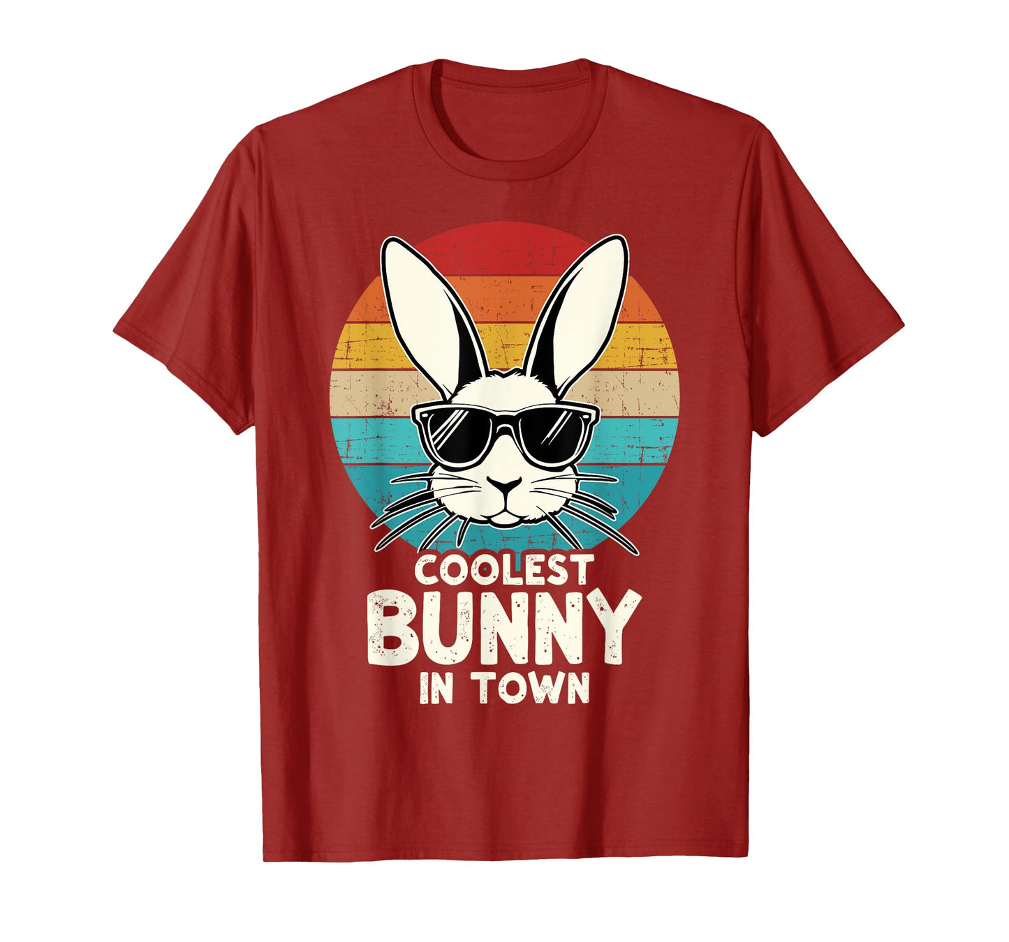 Coolest bunny in town for easter day kids toddler T-Shirt
