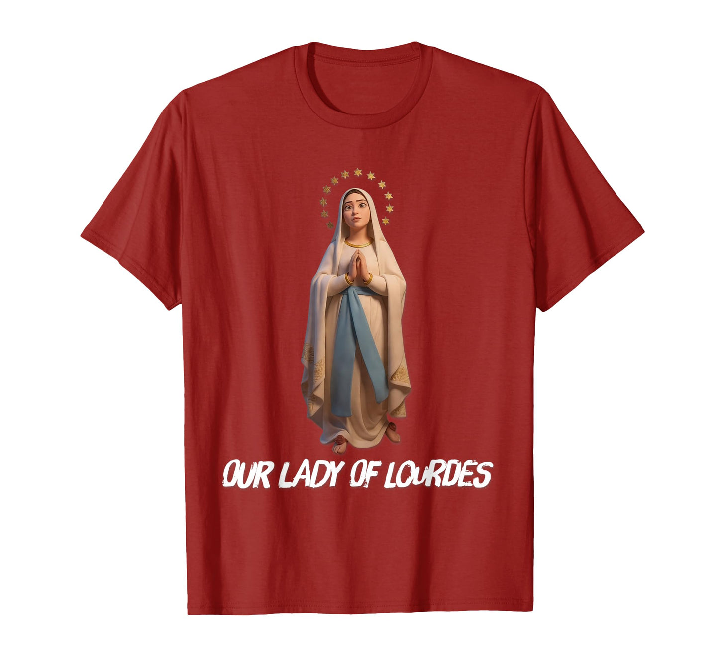 Our Lady of Lourdes Immaculate Blessed Mother T-Shirt