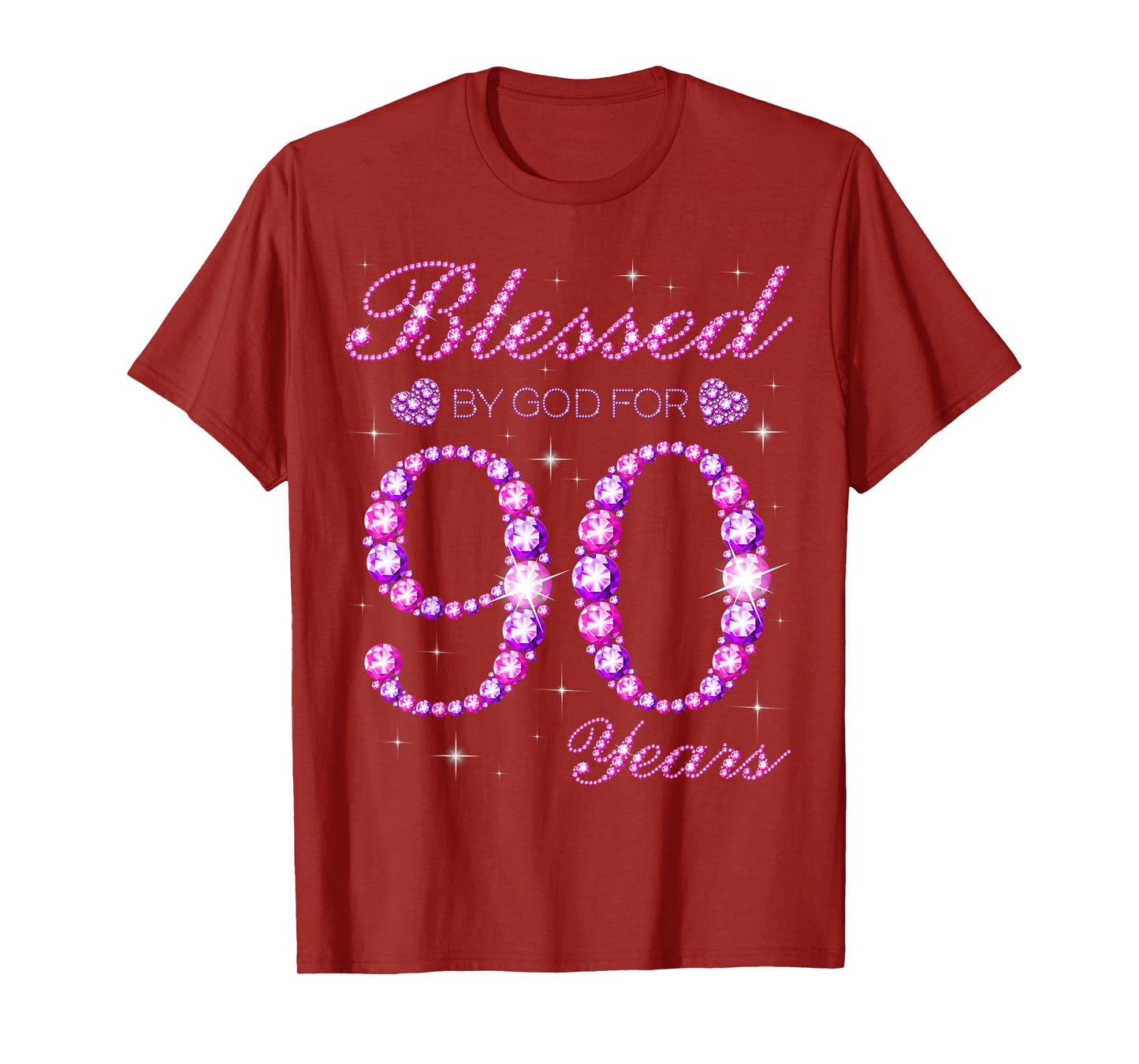 Blessed by God for 90 Years Old 90th Birthday Party T-Shirt