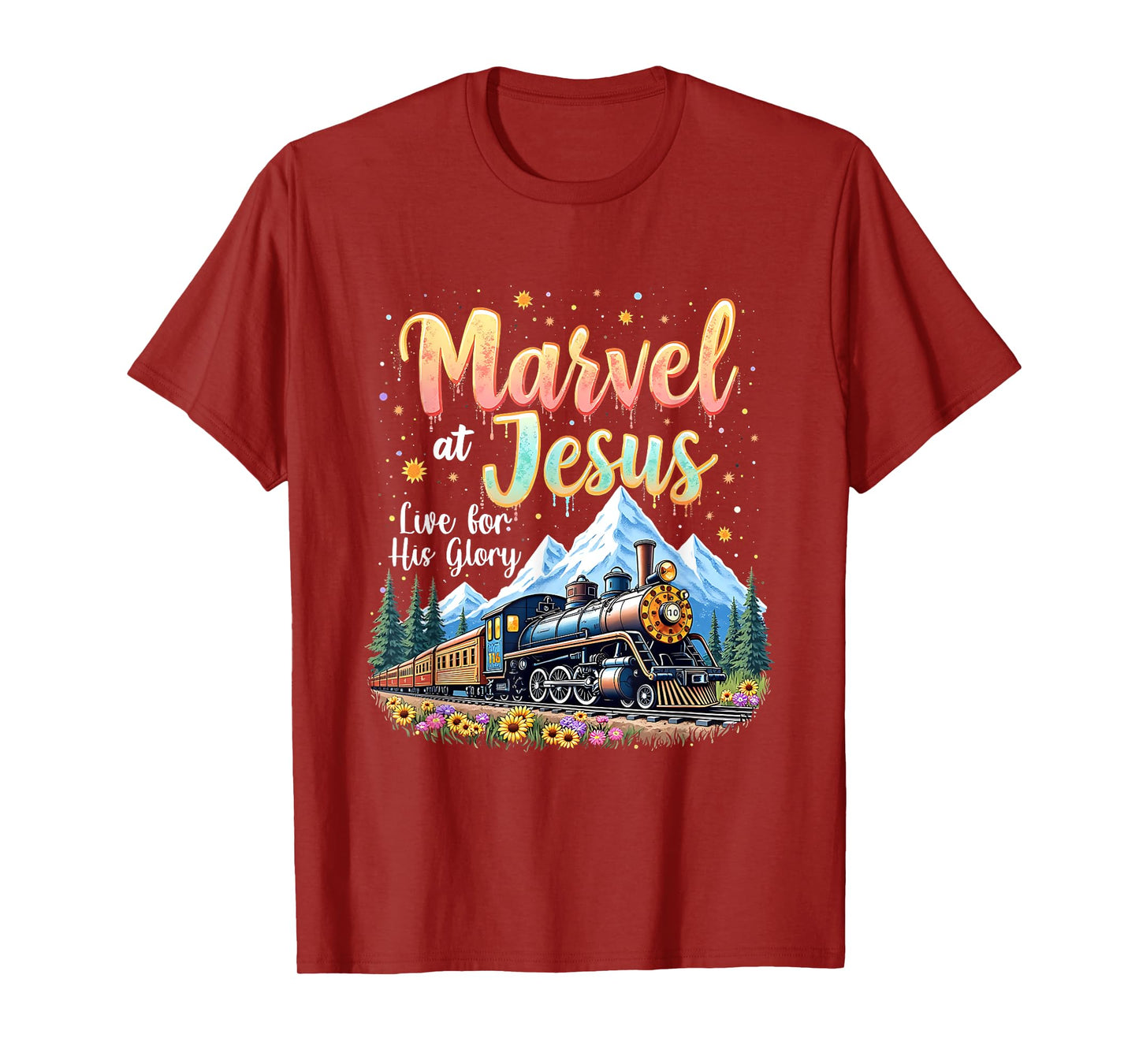 Christian Camp VBS 2025 His Glory Junction Train True North T-Shirt