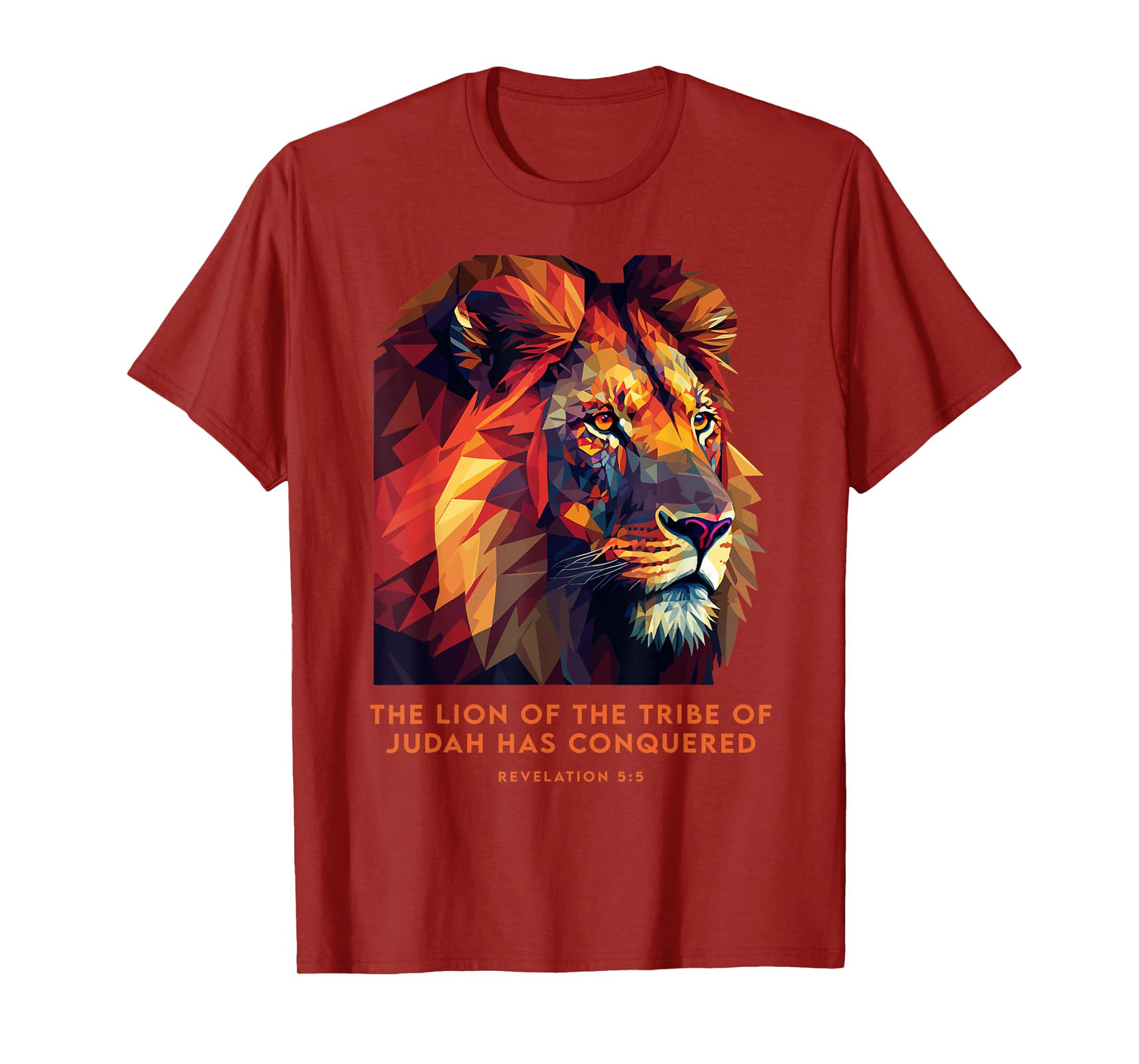 Lion of Judah Jesus Revelation Bible Verse Christian T-Shirt