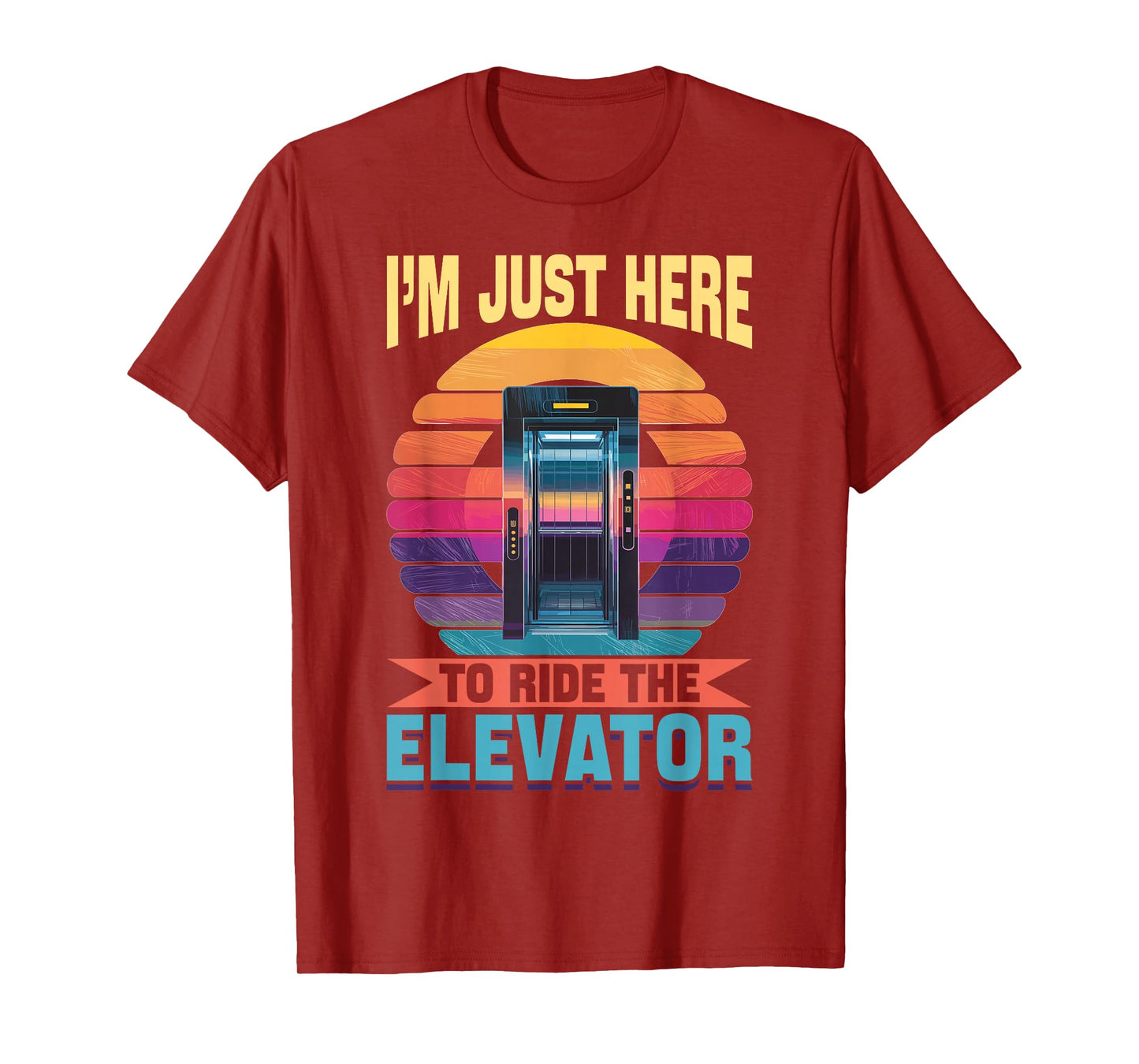 Elevator toddler & kids I´m just here to ride the Elevator T-Shirt