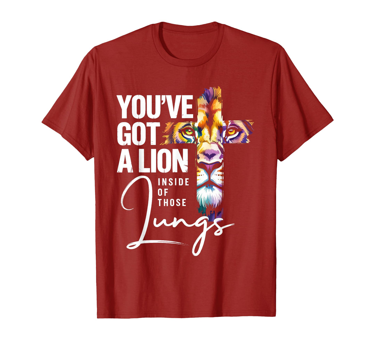 Brandon You Got a Lion Inside of Those Lungs Praise the Lord T-Shirt