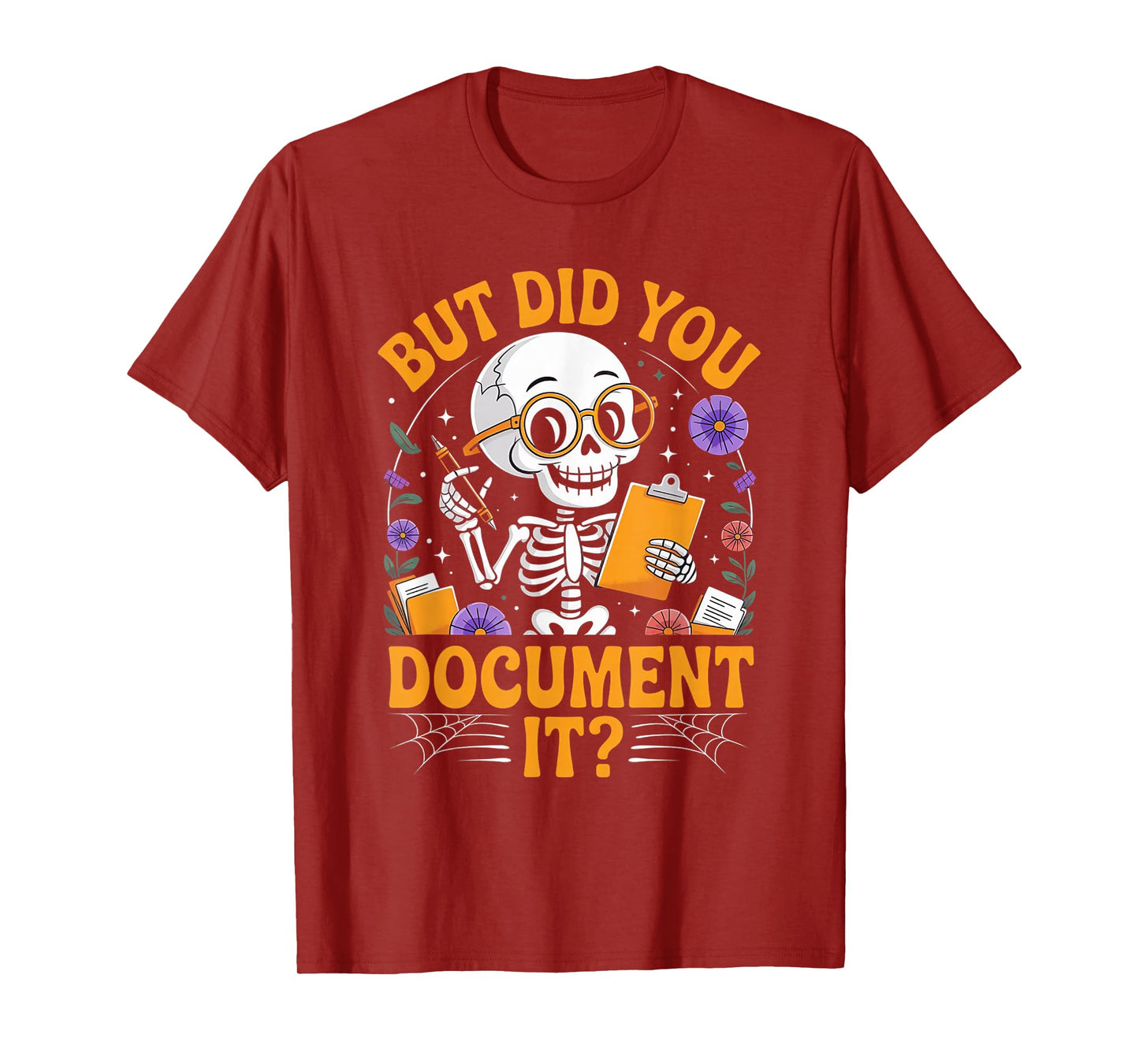 Human Resources HR Groovy Halloween But Did You Document It T-Shirt