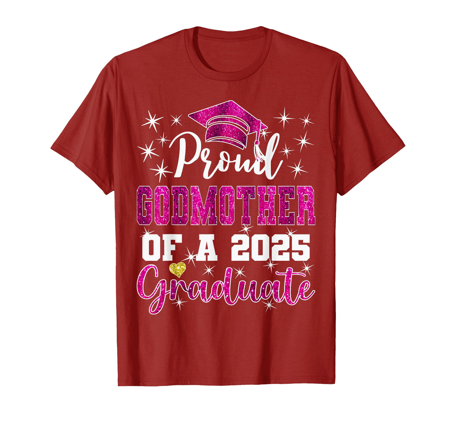Super Proud Godmother of 2026 Pinkuate Pinkuation Family T-Shirt